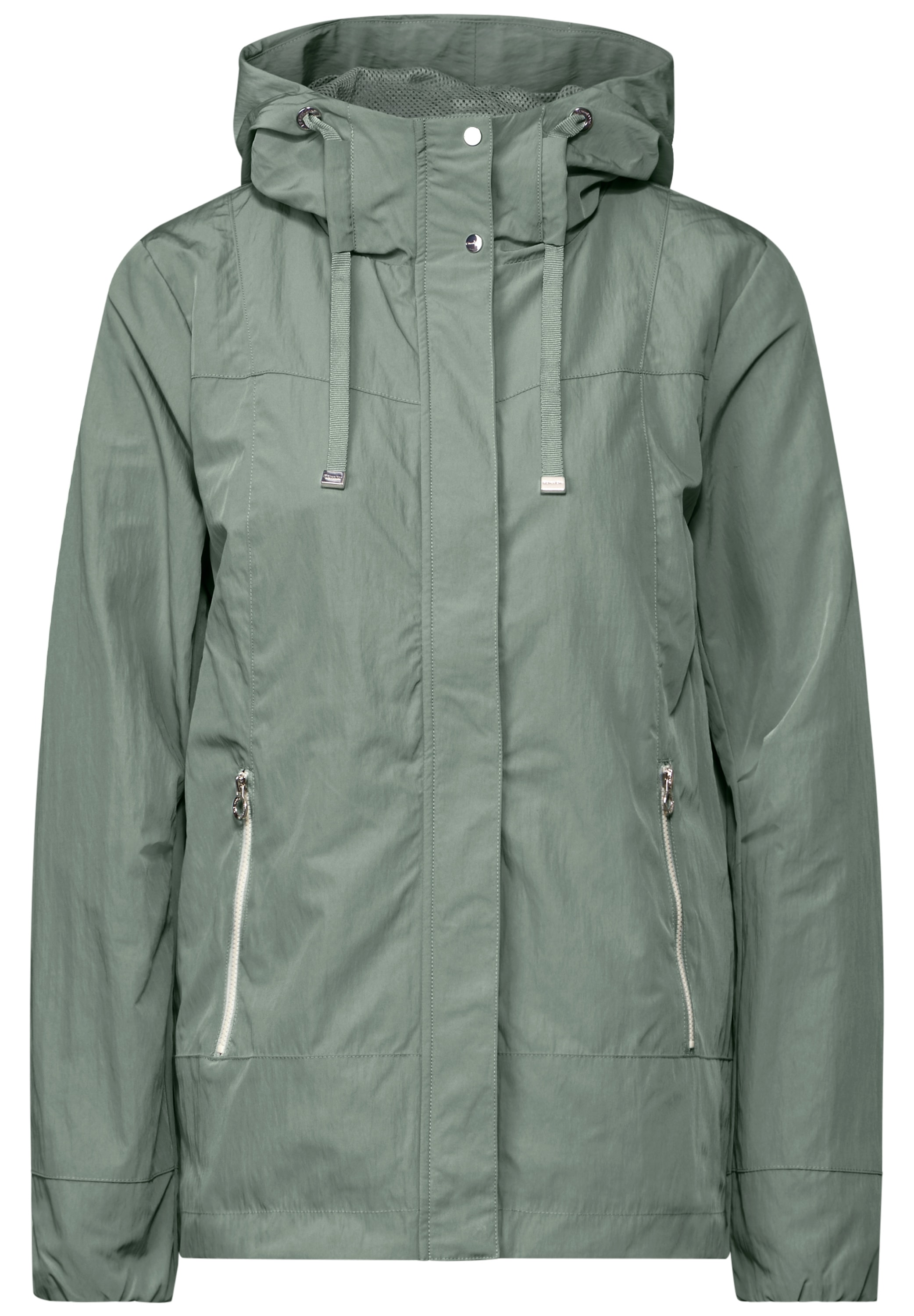 STREET ONE Windbreaker, mit Kapuze, mit Logo Stickerei