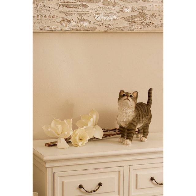 Myflair Möbel & Accessoires Dekofigur »Katze«, grau getigert, Wohnzimmer  auf Raten kaufen