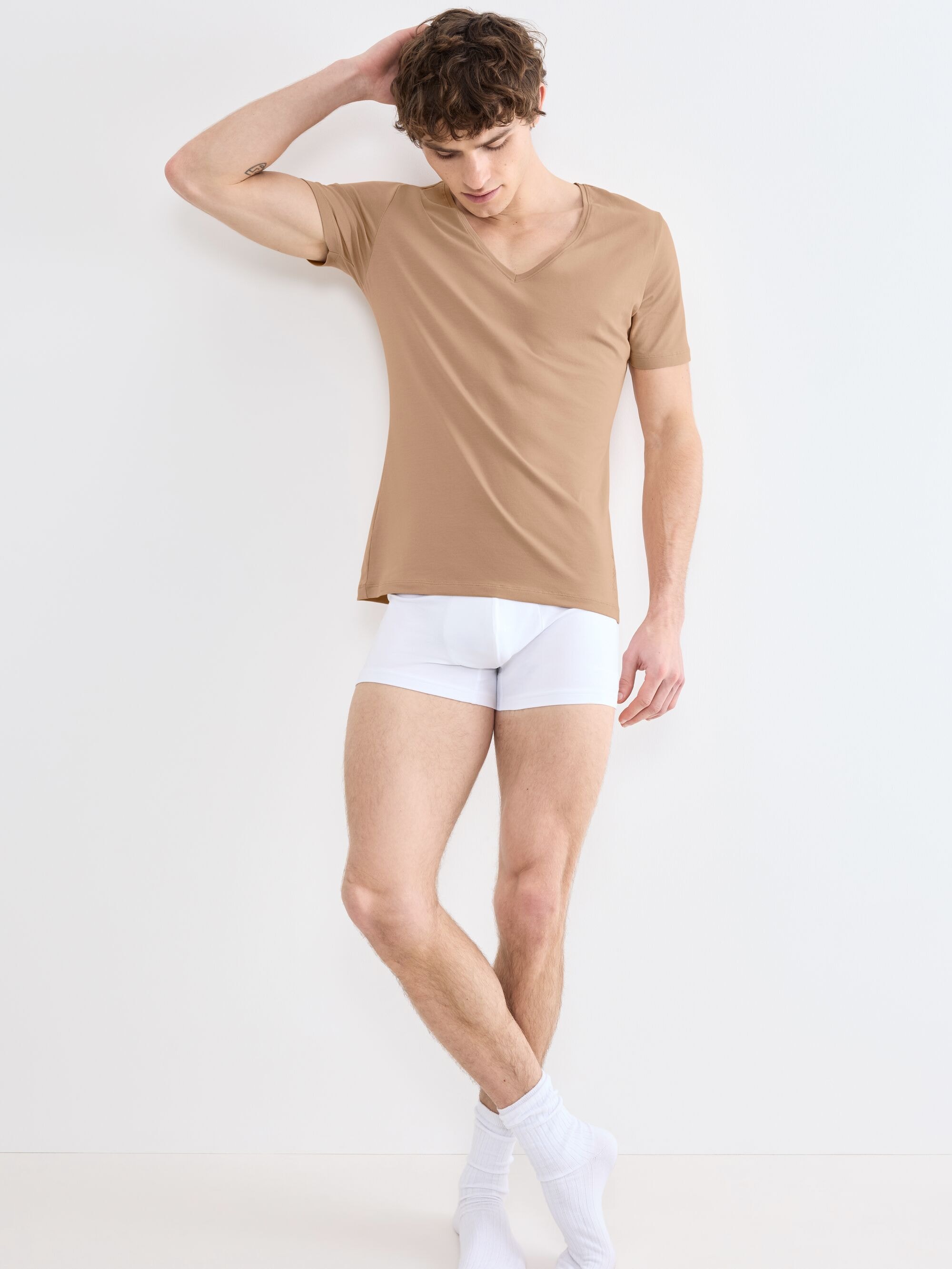 sloggi Unterziehshirt »SLG Base V Neck Shirt« weiches und edles Material