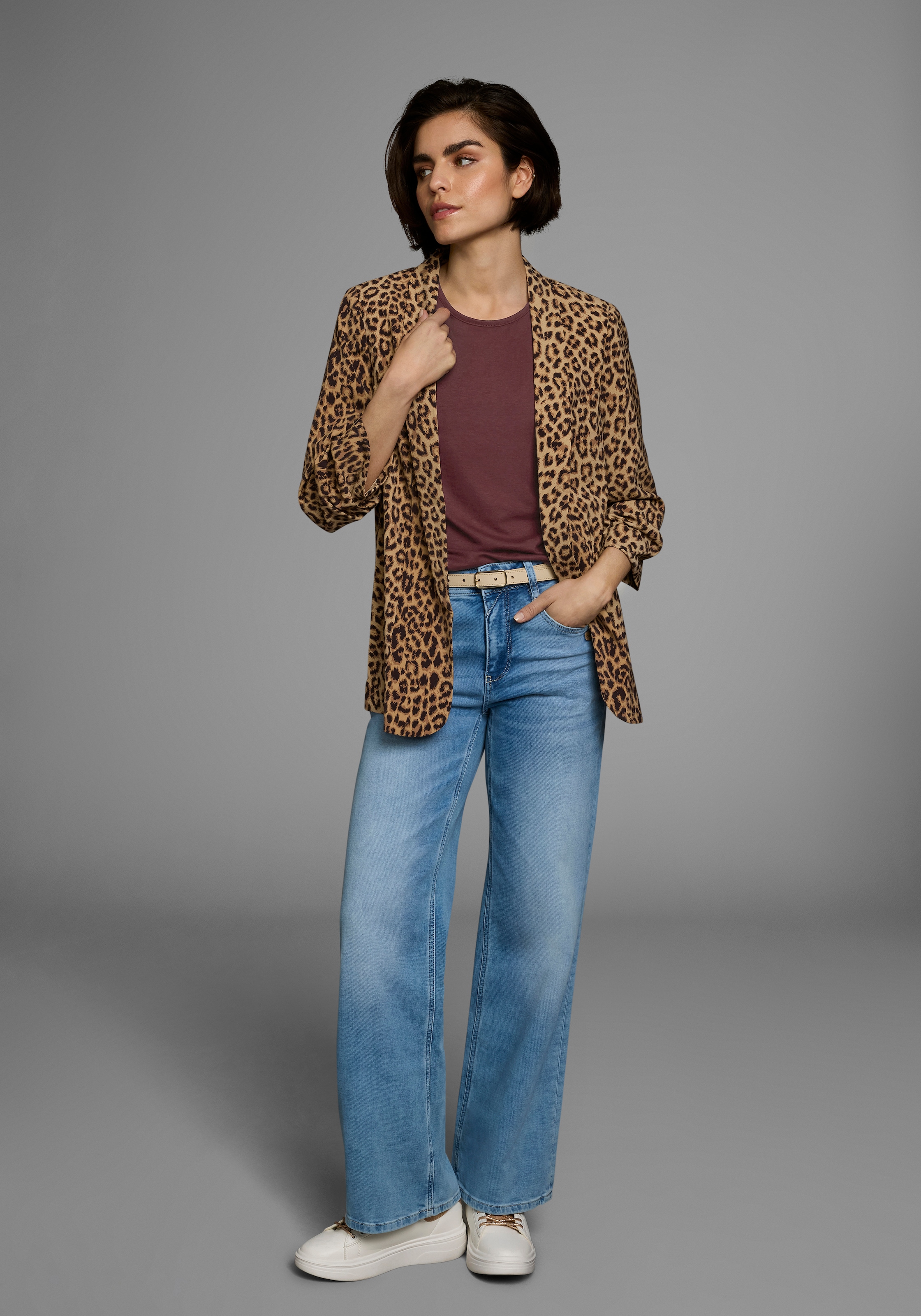 Boysen's T-Shirt Kurzarm,  unifarben,  Rundhals,  für Freizeit und Alltag