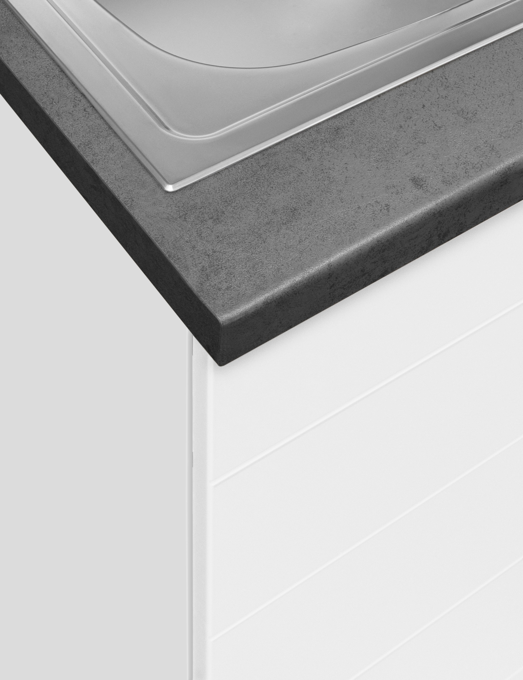 KOCHSTATION Küchenzeile »KS-Luhe«, 330 cm breit, wahlweise mit oder ohne E-Geräten, gefräste MDF-Fronten