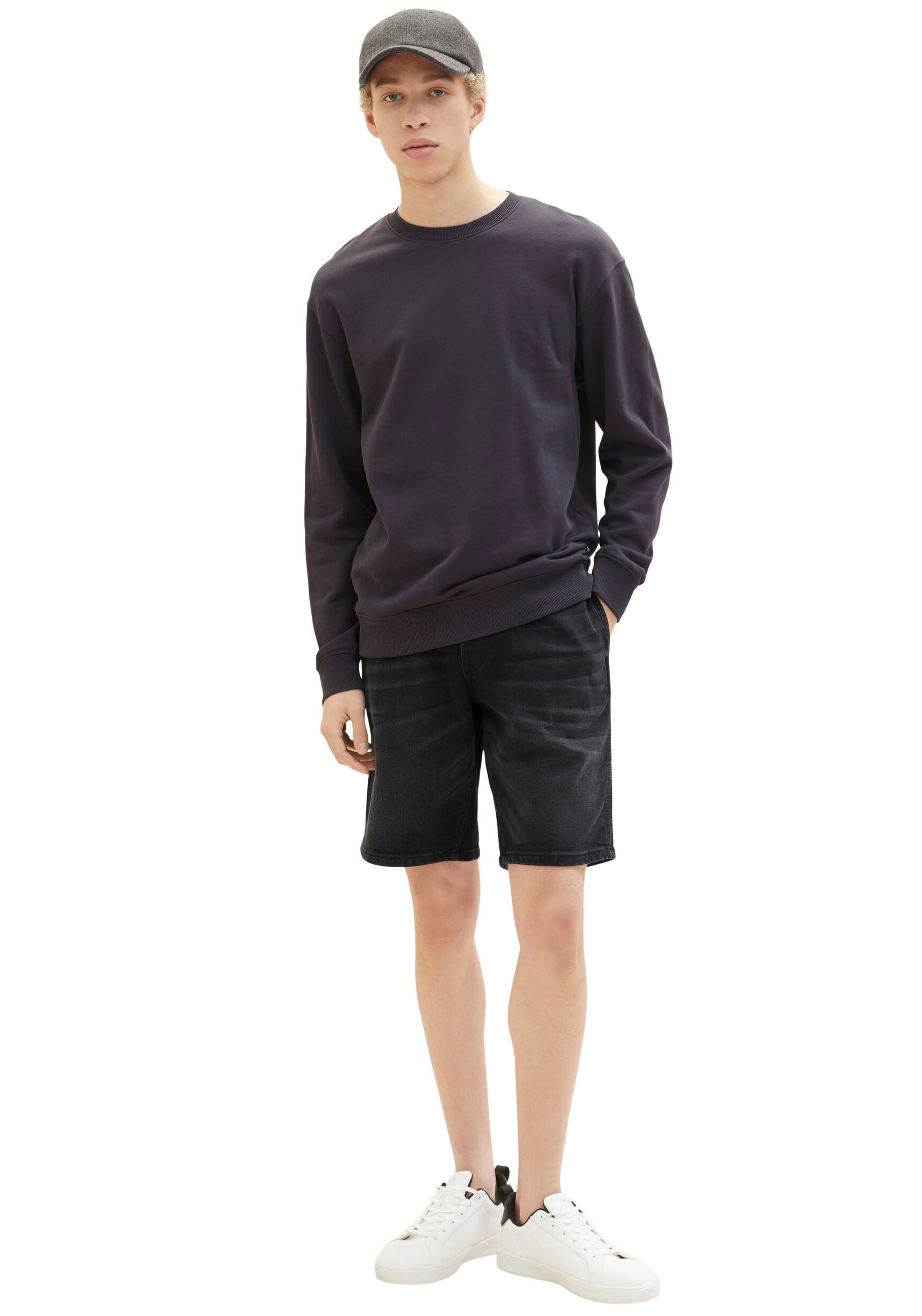 6. Bild von TOM TAILOR Denim Jeansshorts, mit elastischem Tunnelzugbund