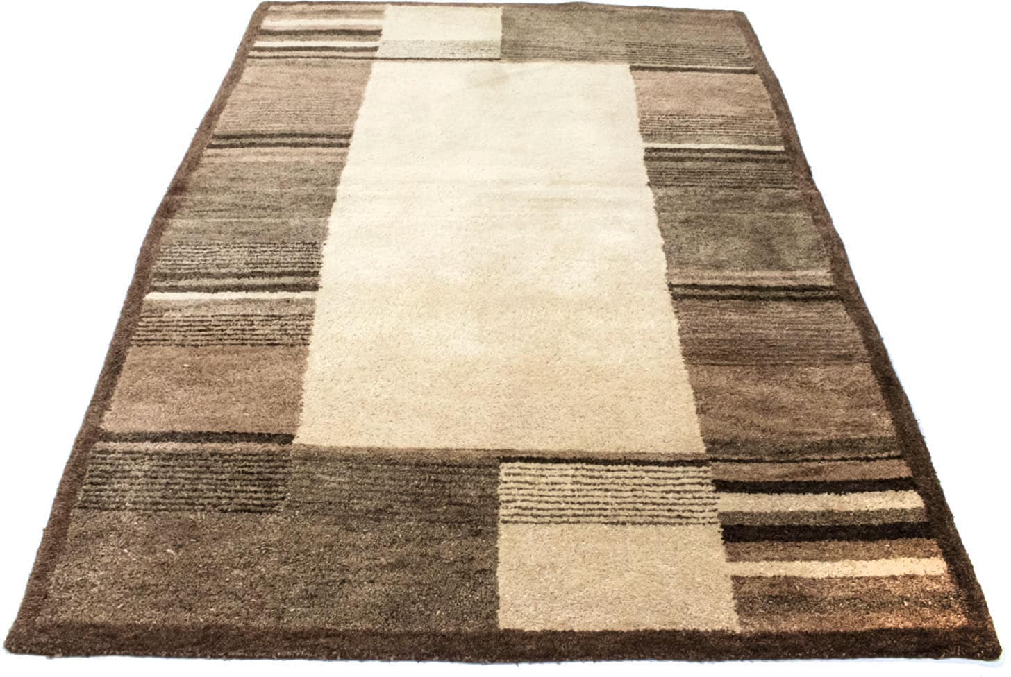 morgenland Wollteppich »Gabbeh Teppich handgetuftet beige«, rechteckig, 14 günstig online kaufen