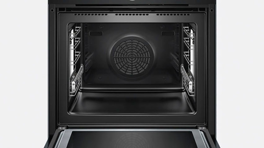 BOSCH Backofen mit Mikrowelle »HNG6764B6«, 8, HNG6764B6, mit 1-fach-Teleskopauszug, Pyrolyse-Selbstreinigung