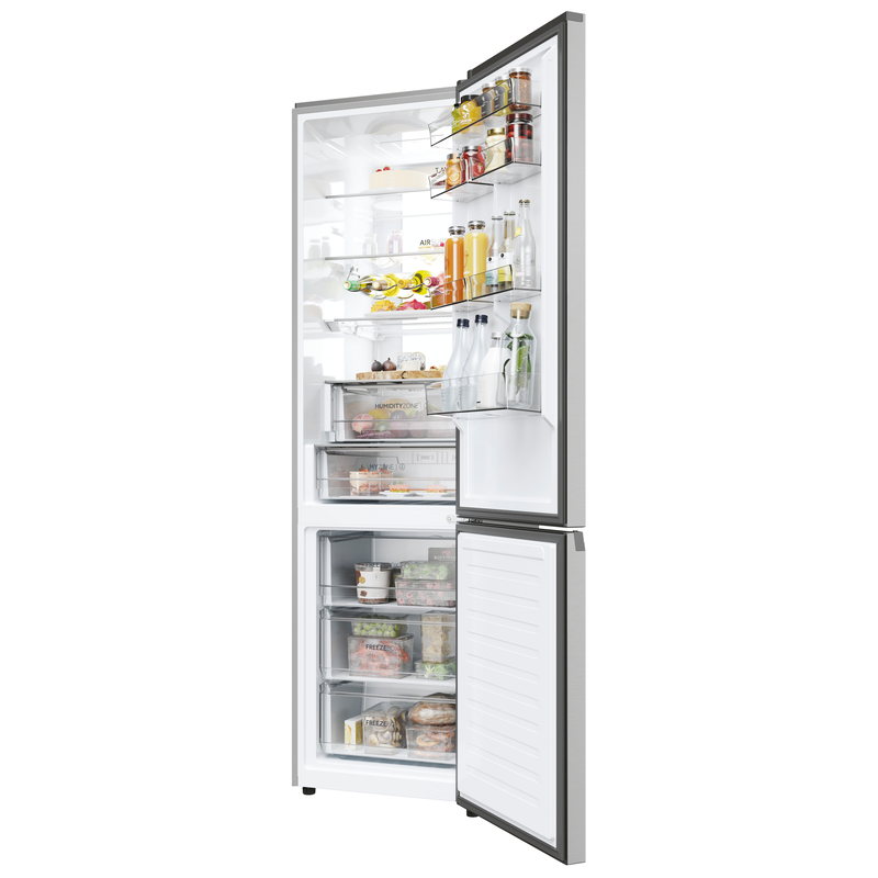 HAIER Kühl-/Gefrierkombination 2D 60 SERIES 7 »HDPW7620ANPK« 205 cm hoch 59, 5 cm breit Daylight: LED-Lichtsäule für optimale Sicht Inox Smart...