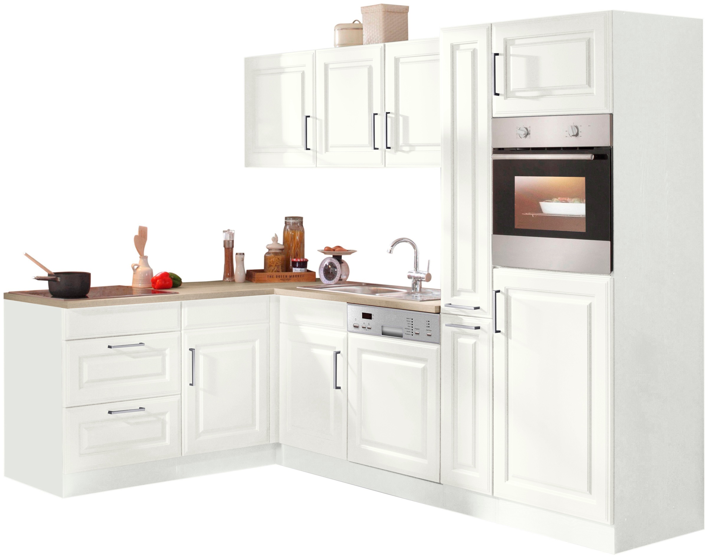 KOCHSTATION Winkelküche »KS-Stockholm« mit E-Geräten,260 x 170 cm, mit hoch günstig online kaufen