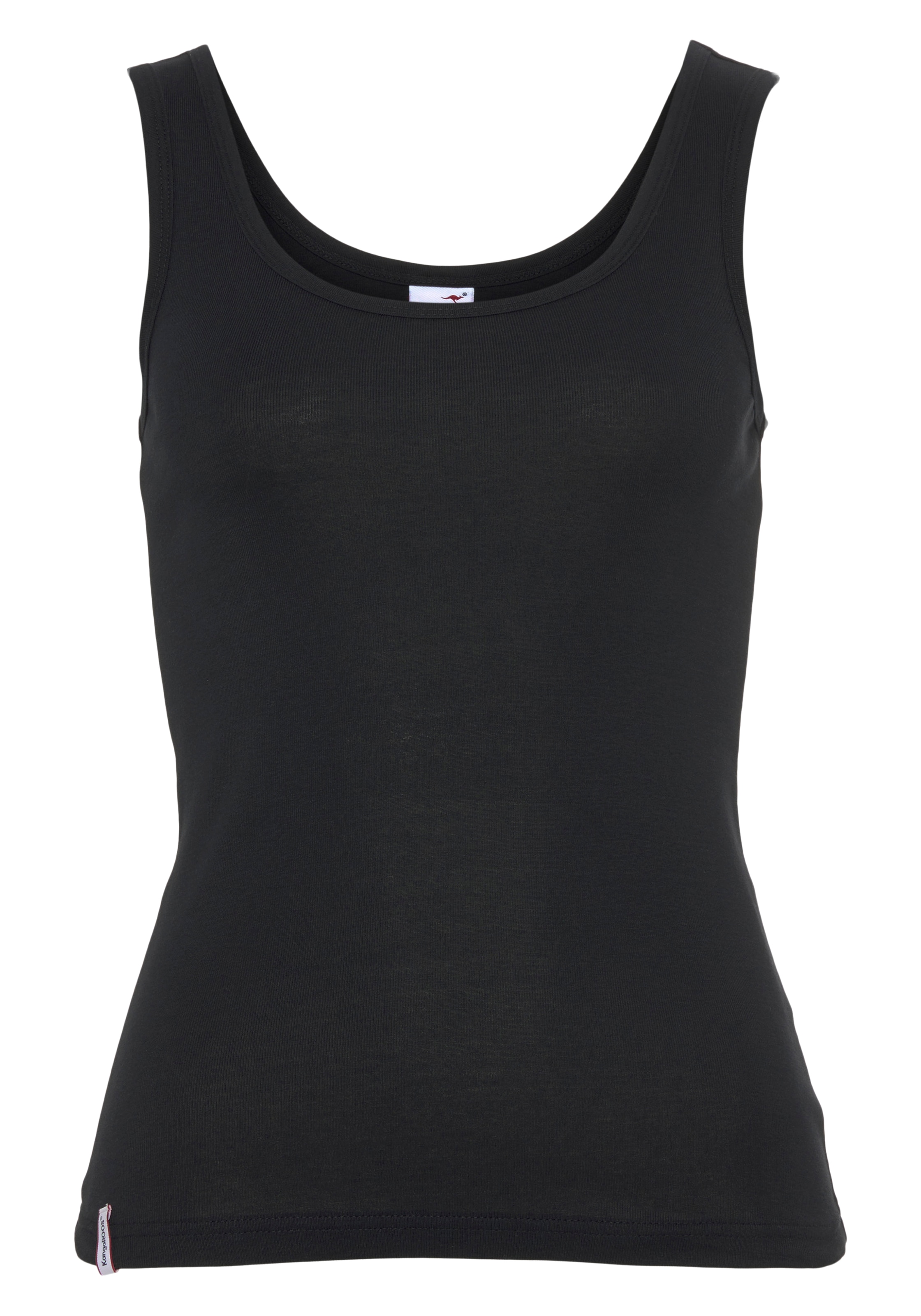 KangaROOS Tanktop, (Packung, 2 tlg., 2er-Pack), einmal mit und einmal ohne Knopfleiste
