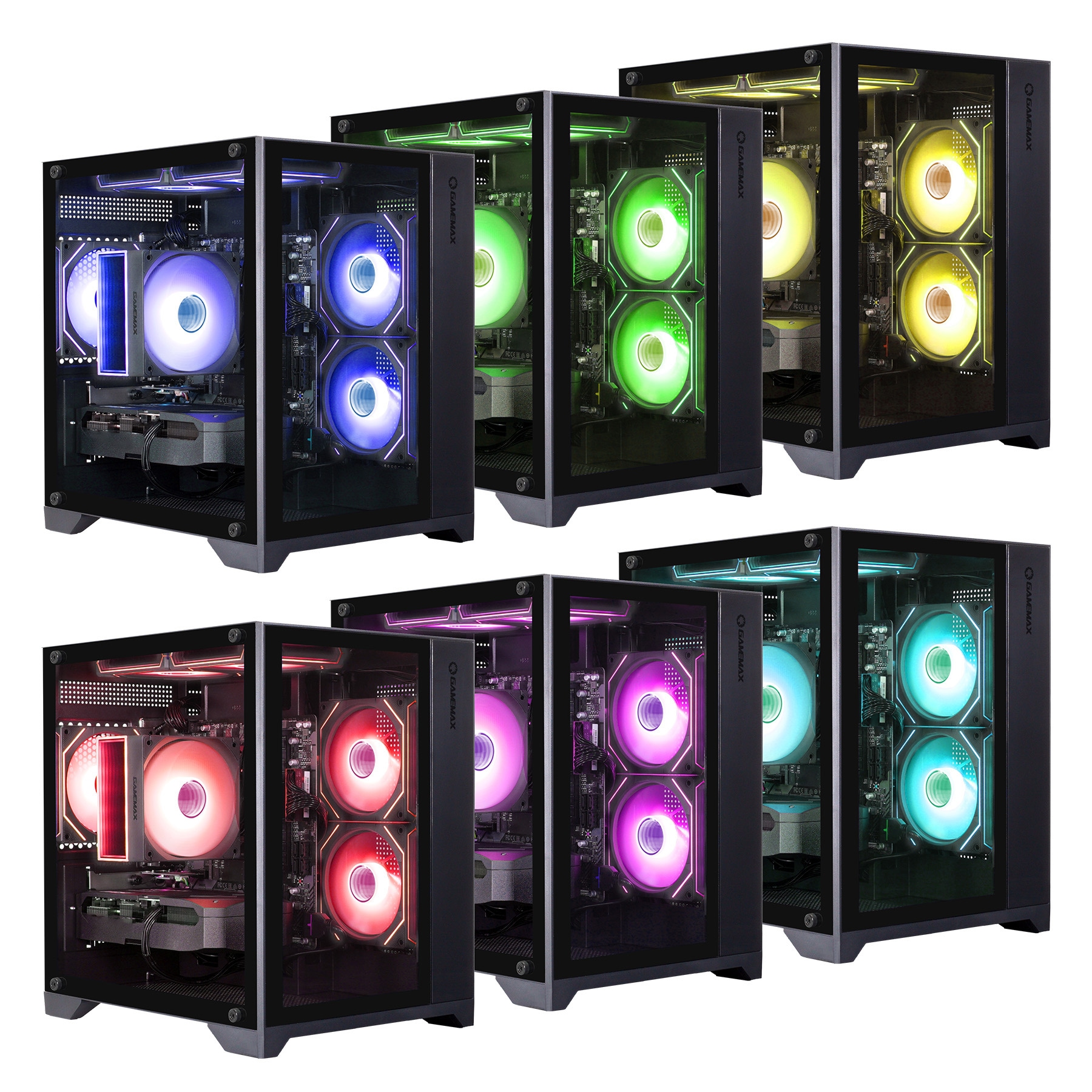 GAMEMAX Gaming-PC »Infinity Mini BK 7998 AMD Ryzen 7 9700X 16GB DDR5 1TB SSD RX 9070 XT« Windows 11, DDR5 RAM