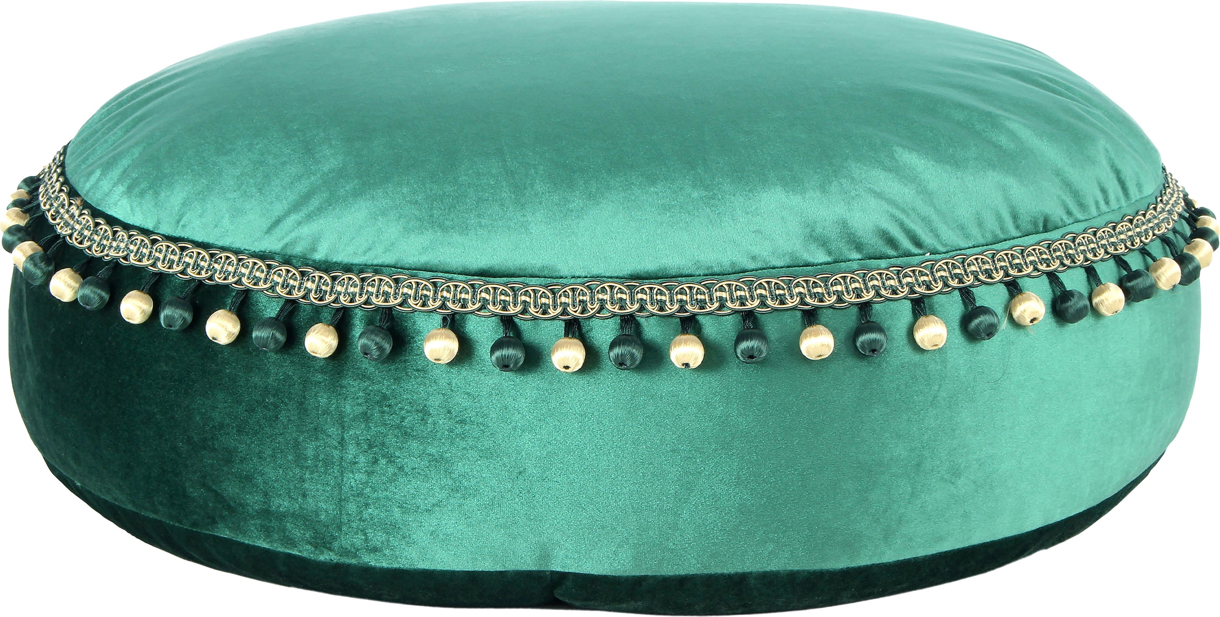 Kayoom Sitzhocker »Pouf Taj Mahal 425, samtweiche Oberfläche«, (1 St.), samtweich, farbig, modern, orientalisches Design