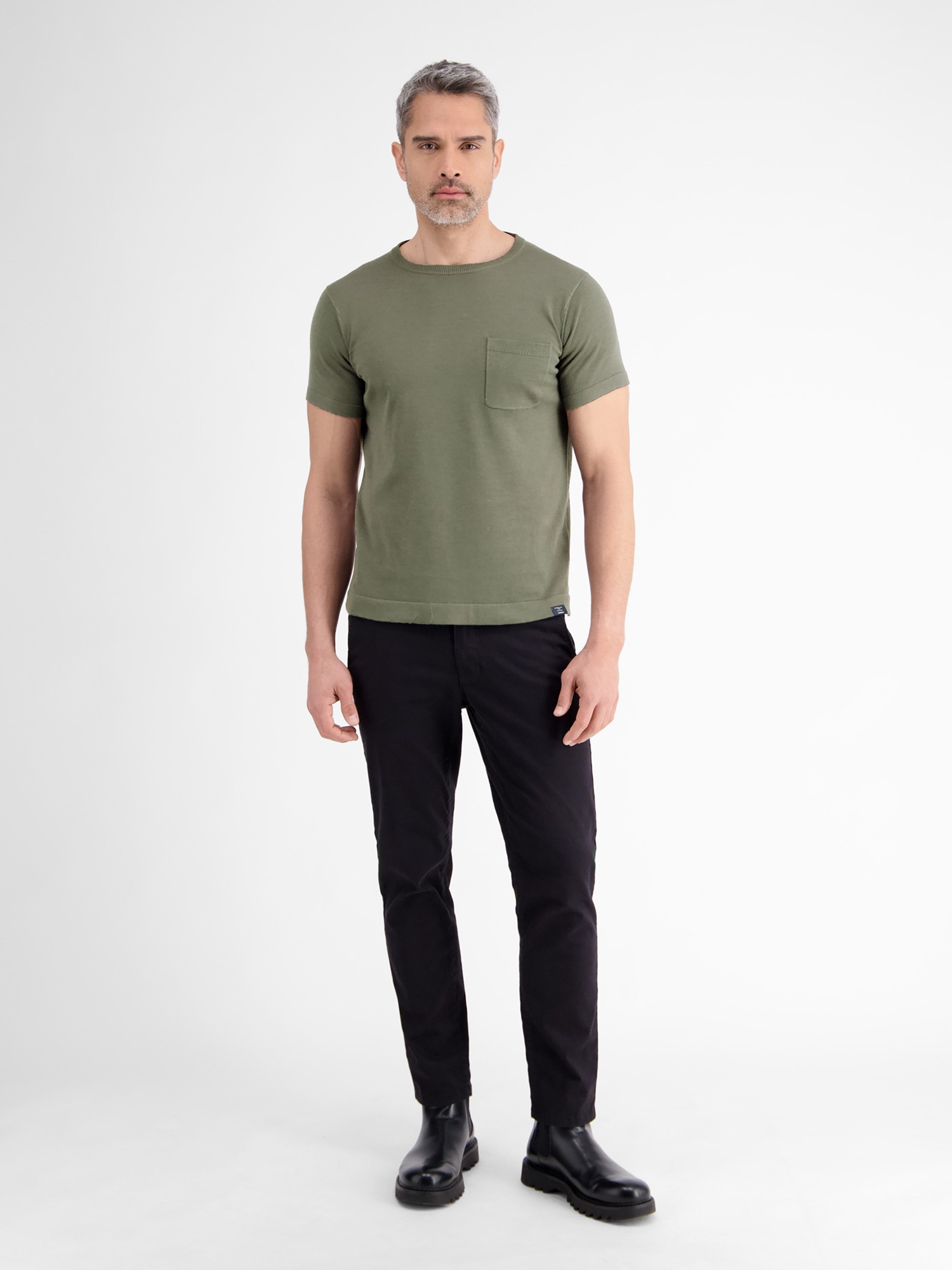 LERROS T-Shirt »LERROS Strick-T-Shirt mit Brusttasche«