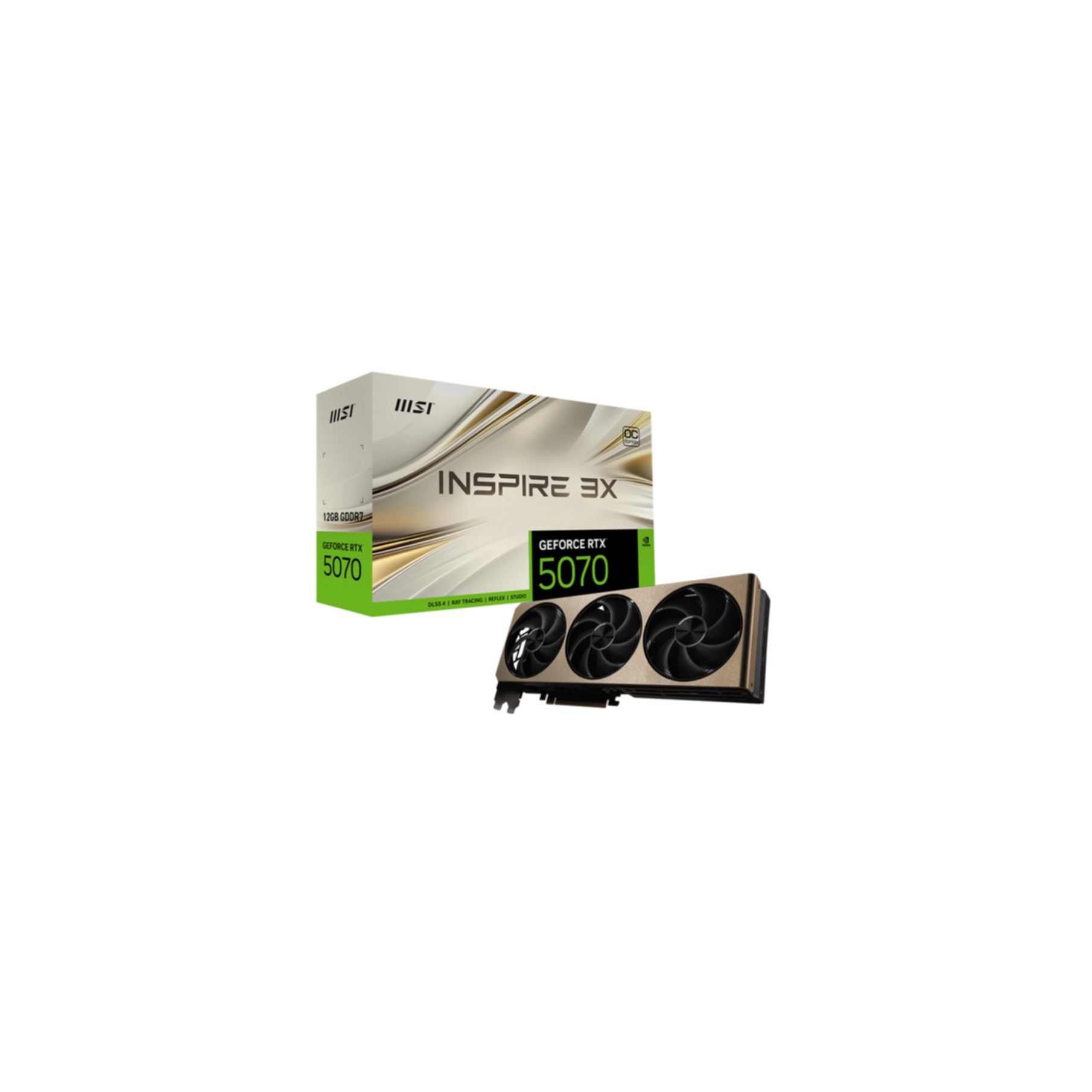 MSI Grafikkarte »GeForce RTX 5070 12G INSPIRE 3X OC«