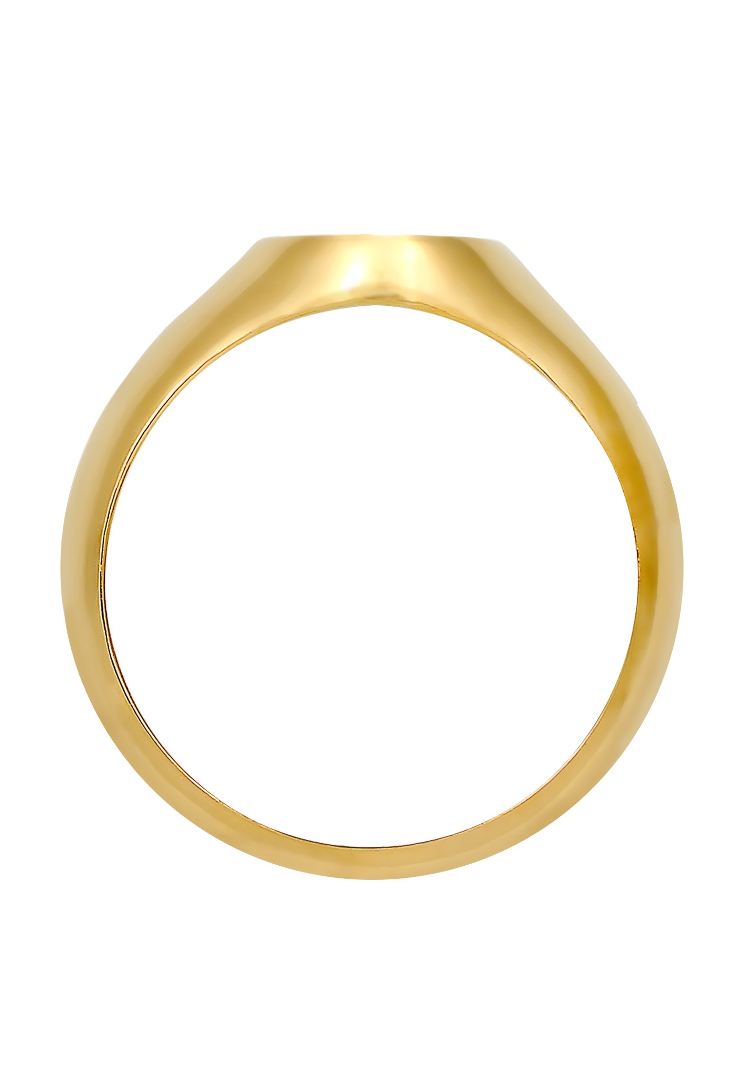 Elli Siegelring »Siegelring Herz Emaille 925er Silber«