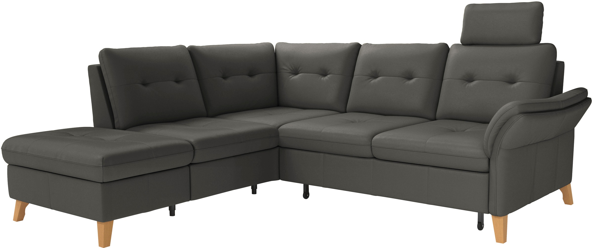 sit&more Ecksofa »Göteborg«, inkl. Sitztiefenverstellung, wahlweise mit Bettfunktion & Bettkasten