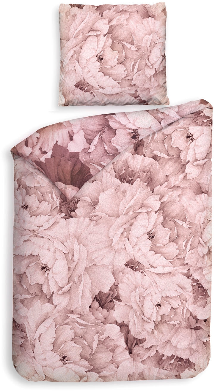 Heckett & Lane Bettwäsche »Wade« 2 Stk. tlg. Blumen Design, 100% Baumwolle ab 135x200 cm.