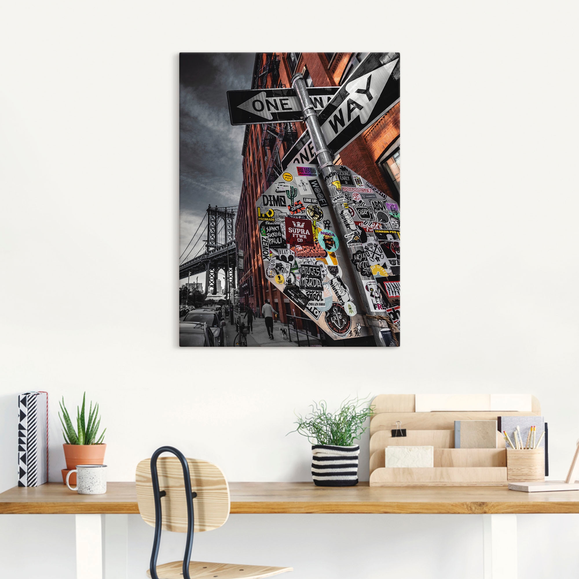 Artland Wandbild "New York Street Fotografie", Amerika, (1 St.), als Alubil günstig online kaufen