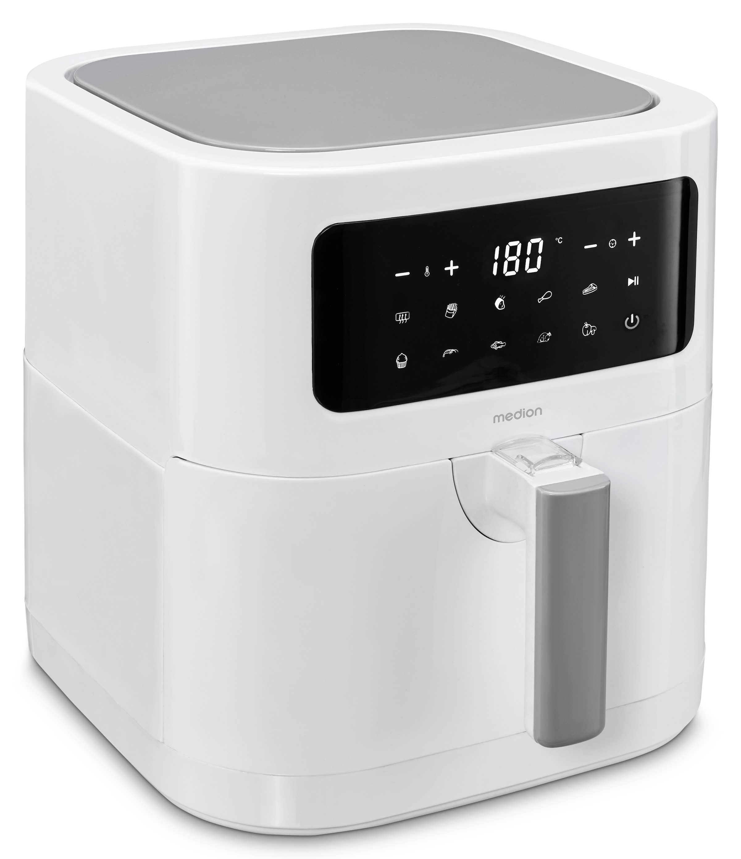 Medion® Heißluftfritteuse »MD11740  E40 XL, Nutzinhalt 5,2 L; Korb in Korb«, 2000 W, digitales Bedienfeld, 9 Automatikprogramme