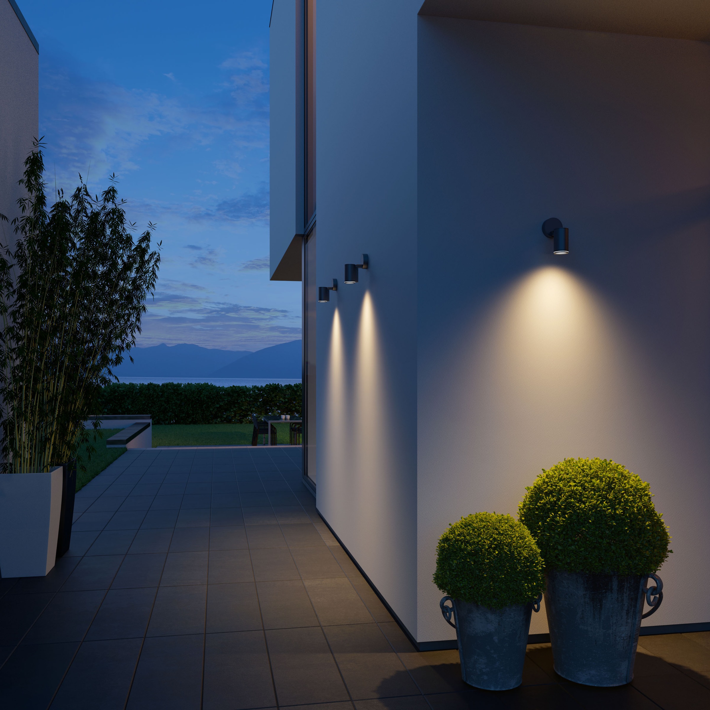 steinel LED Außen-Wandleuchte »ANT«, Leuchtmittel LED-Board-GU10 | LED wechselbar