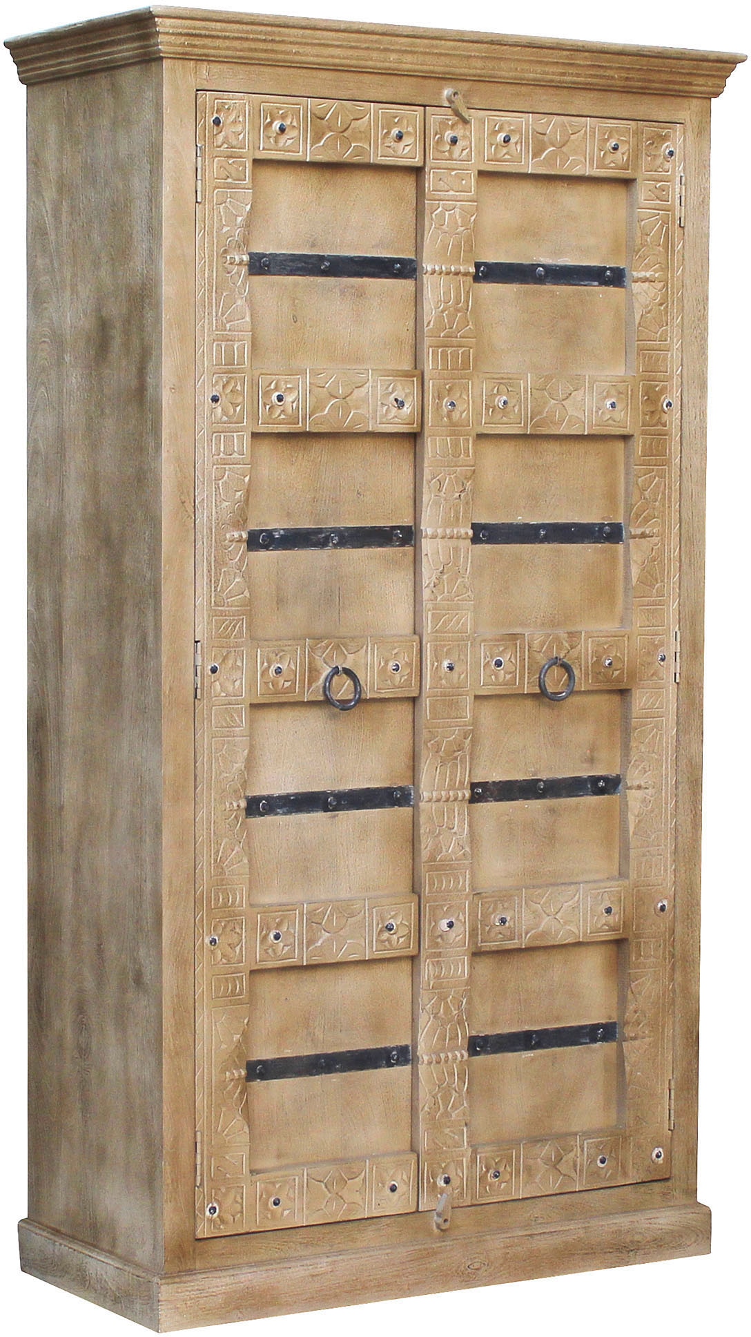 SIT Garderobenschrank »Daipur« geschnitzte Verzierungen