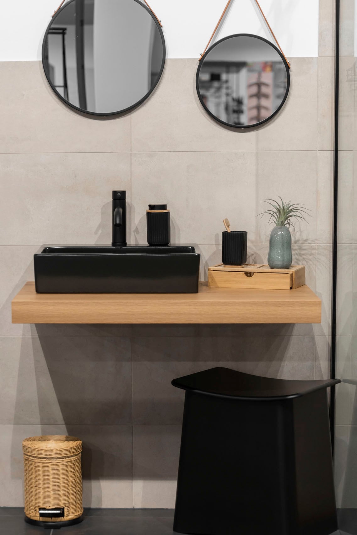 WENKO Badorganizer »Allegre« mit Schublade, aus Bambus und Rattan