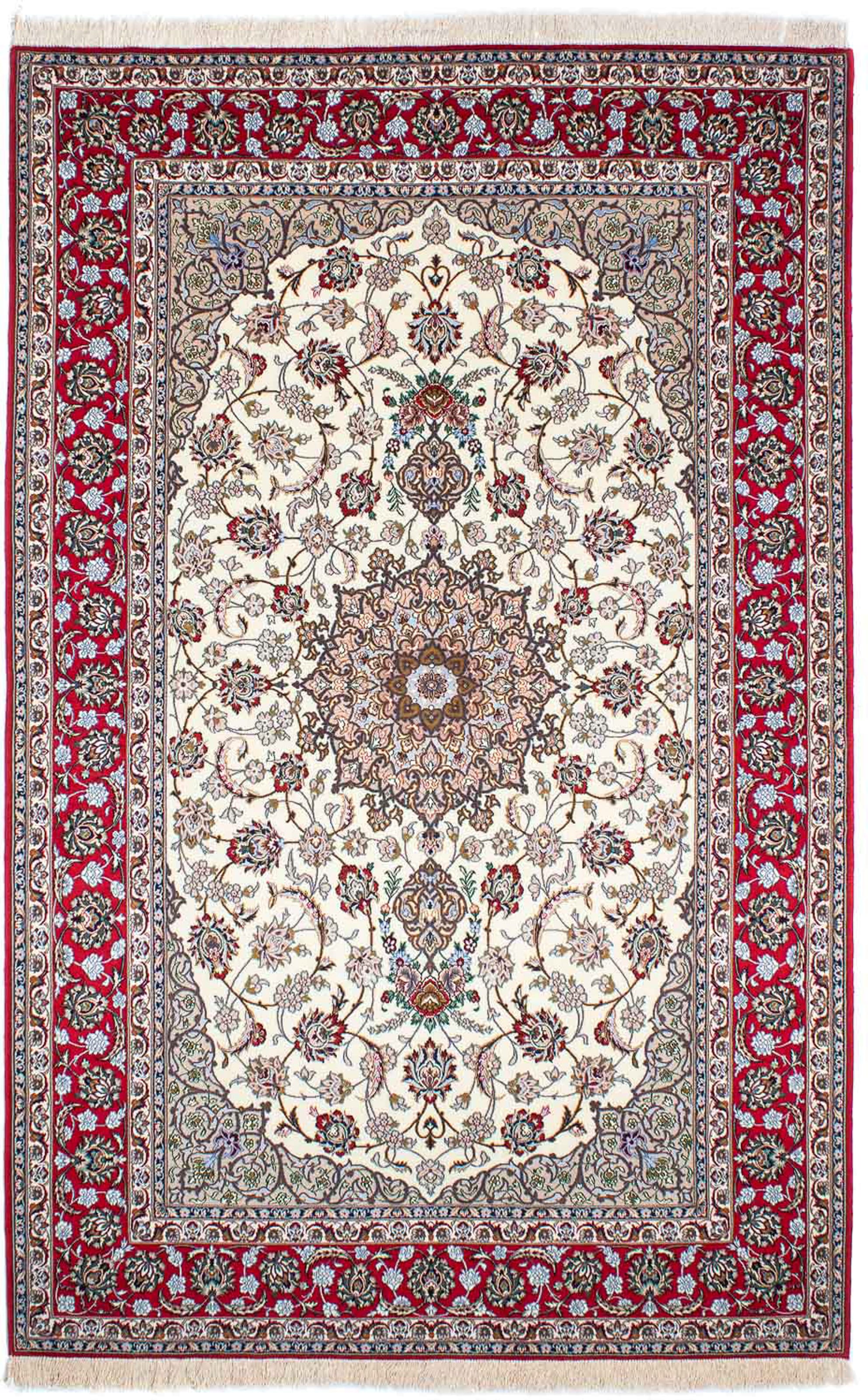 morgenland Orientteppich »Perser - Isfahan - Premium - 248 x 159 cm - beige günstig online kaufen