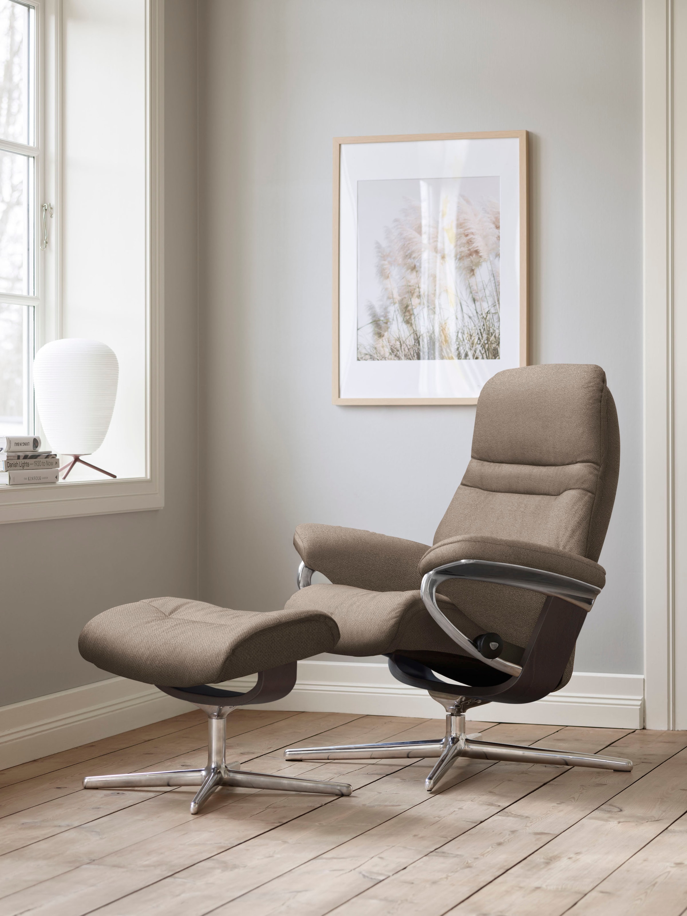 Stressless® Relaxsessel »Sunrise«, mit Cross Base, Größe S, M & L, Holzakze günstig online kaufen