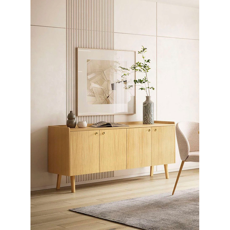 WOODMAN Sideboard »Nice« Kommode, Breite 169 cm, Echtholzfurnier aus Eiiche, viel Stauraum eiche