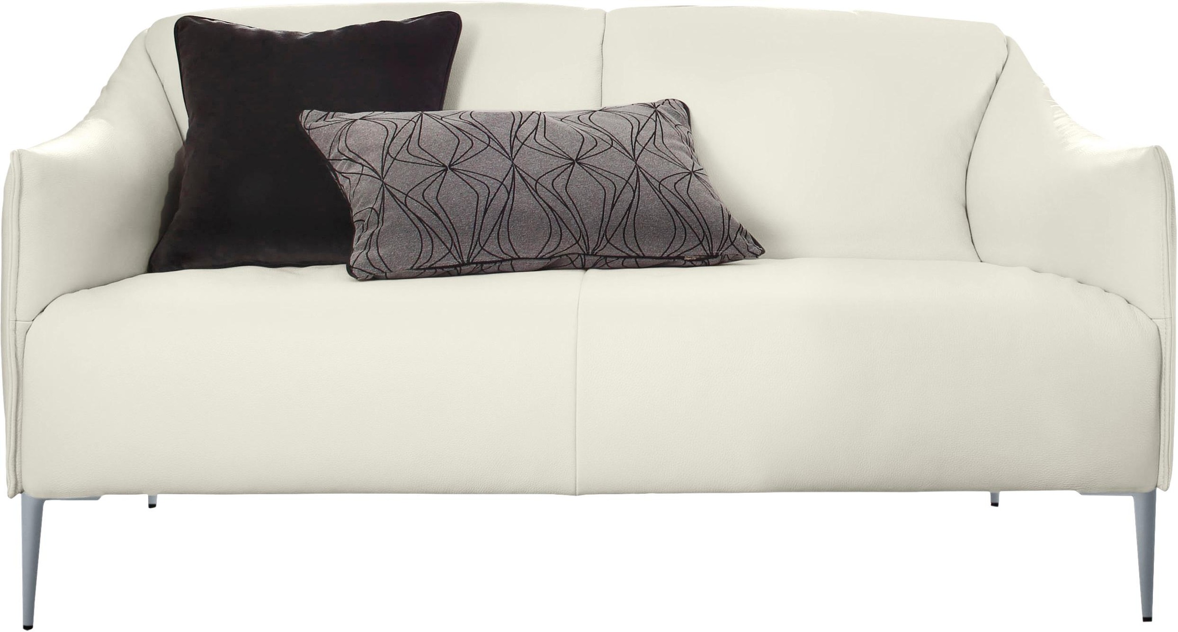 W.SCHILLIG 2-Sitzer »sally«, mit Metallfüßen in Silber matt, Breite 154 cm