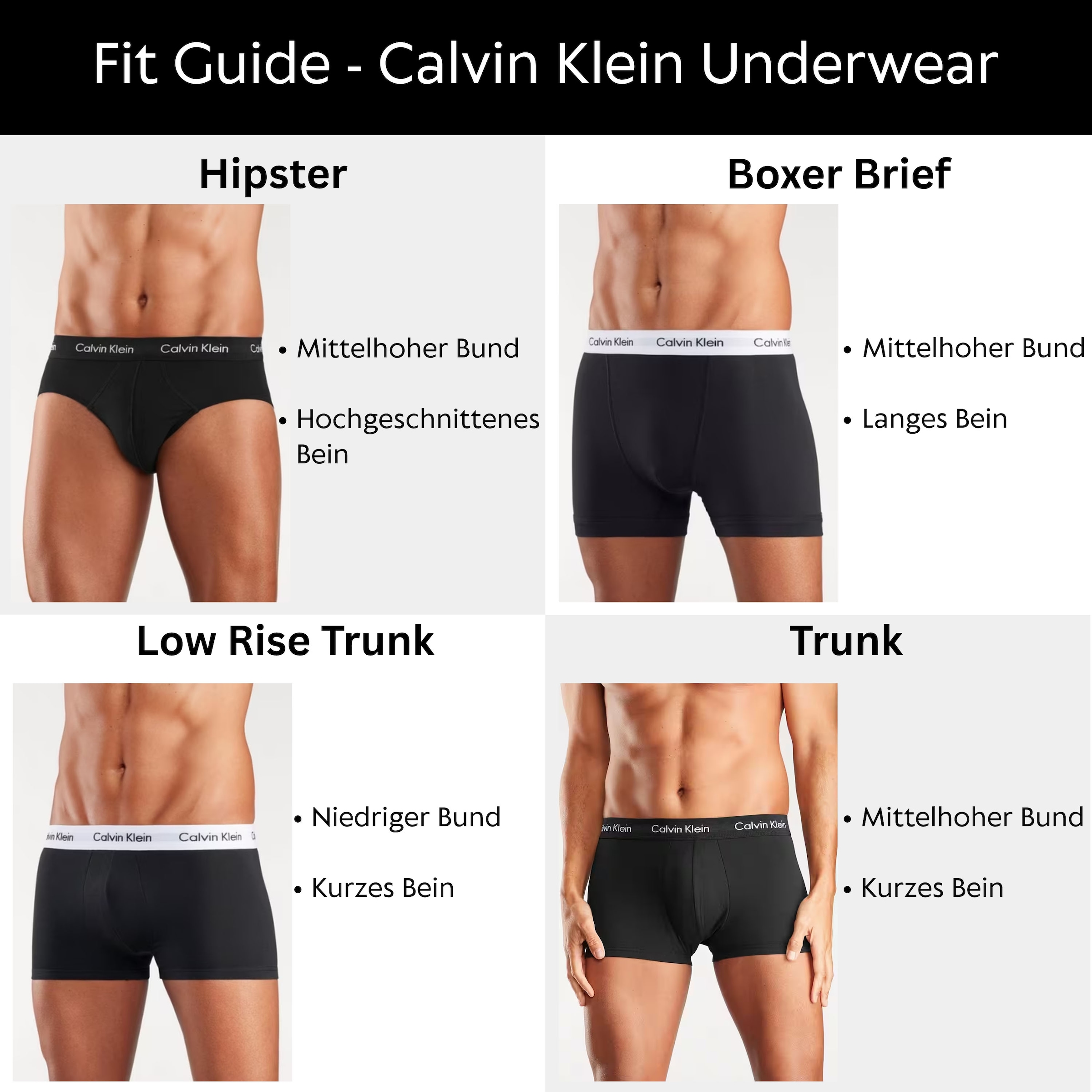 Calvin Klein Underwear Trunk »CK Trunk 3 PACK«, (3 St.), in blautönen mit Logo-Elastikbund