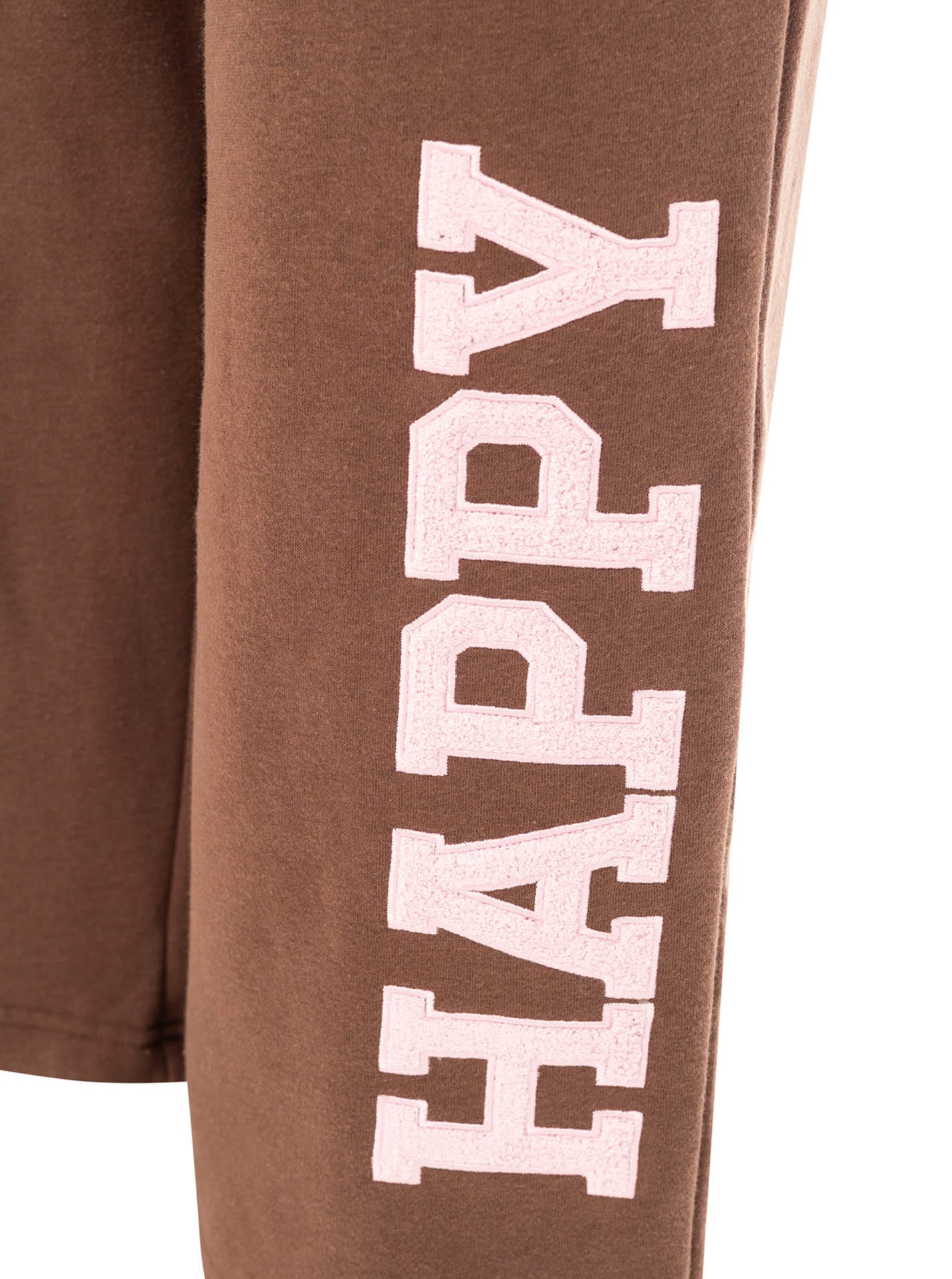 Zwillingsherz Sweathose »"HAPPY"«  Statement Print, elastischer Bund mit Kordel, gerades Bein, Taschen