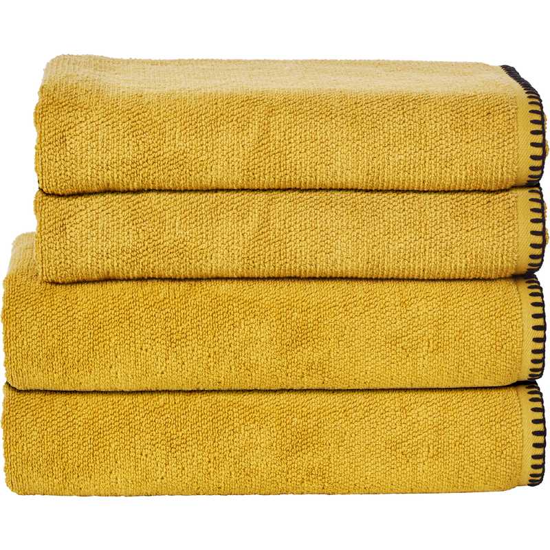 DONE. Handtuch Set »Deluxe Prime 2xHandtücher (50x100 cm), 2x Duschtücher (70x140 cm)« Set 4 Stk. Zwirnfrottee mit einfassender Ziernaht in...