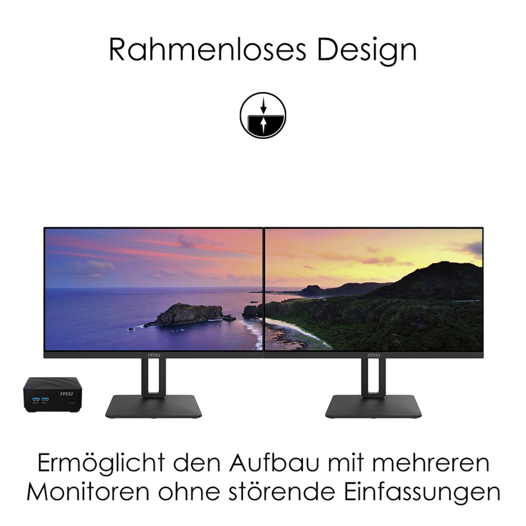 MSI LED-Monitor »PRO MP271QP«, 69 cm/27 Zoll, 2560 x 1440 px, WQHD, 5 ms Reaktionszeit, 60 Hz