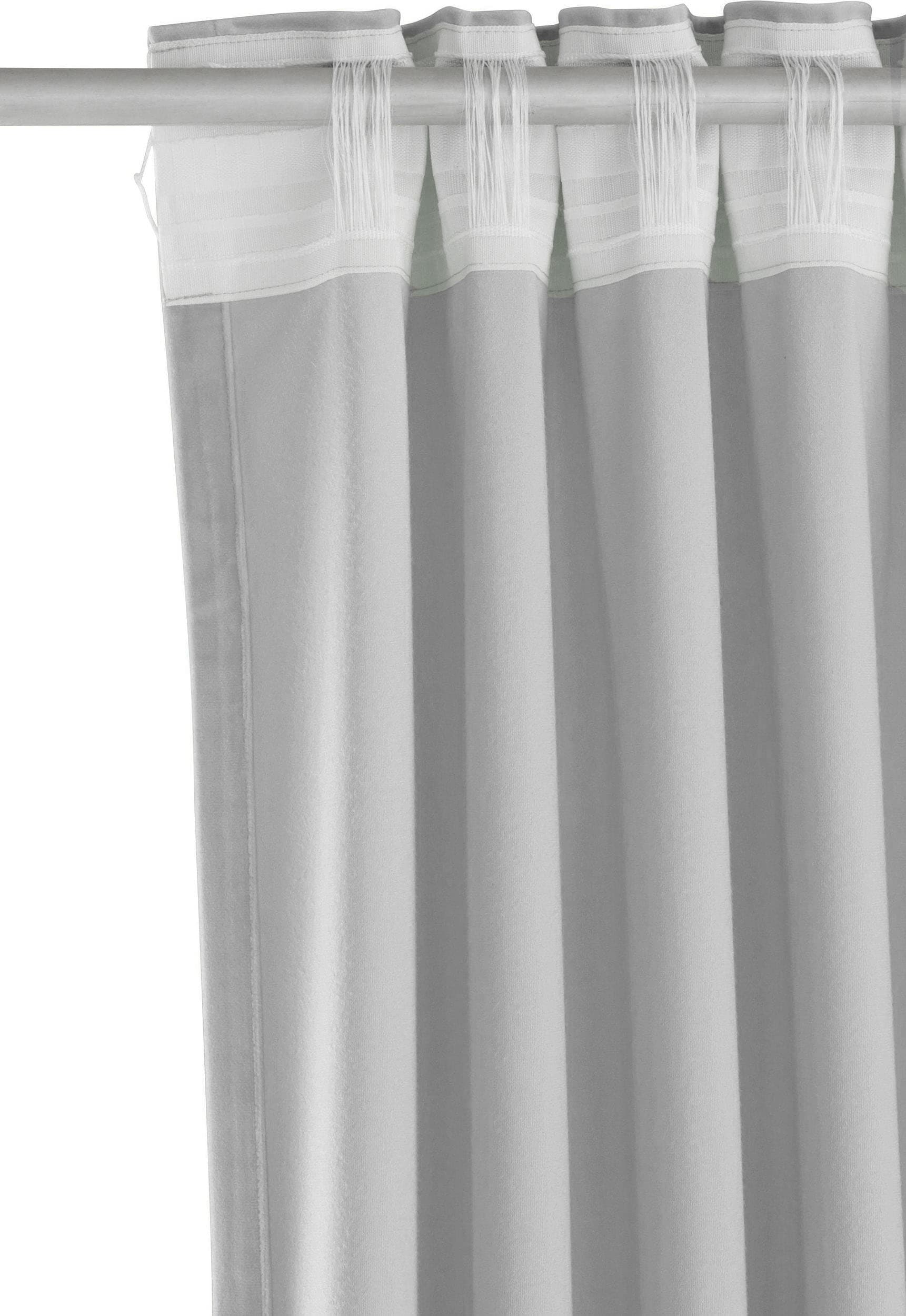 Leonique Vorhang »Velvet-Leonique«, (1 St.), Samt, mit Raffhalter, einfarbig, monochrom, edel, verschiedene Größen