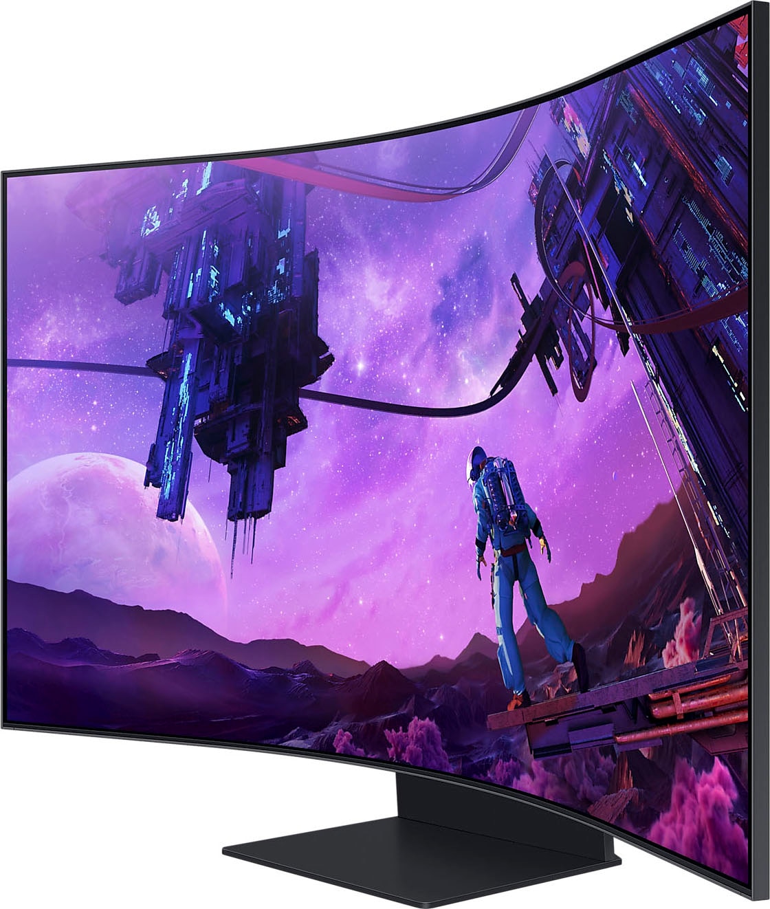 Samsung Curved-Gaming-LED-Monitor »Odyssey Ark S55BG970NU«, 138 cm/55 Zoll, 3840 x 2160 px, 4K Ultra HD, 1 ms Reaktionszeit, 165 Hz