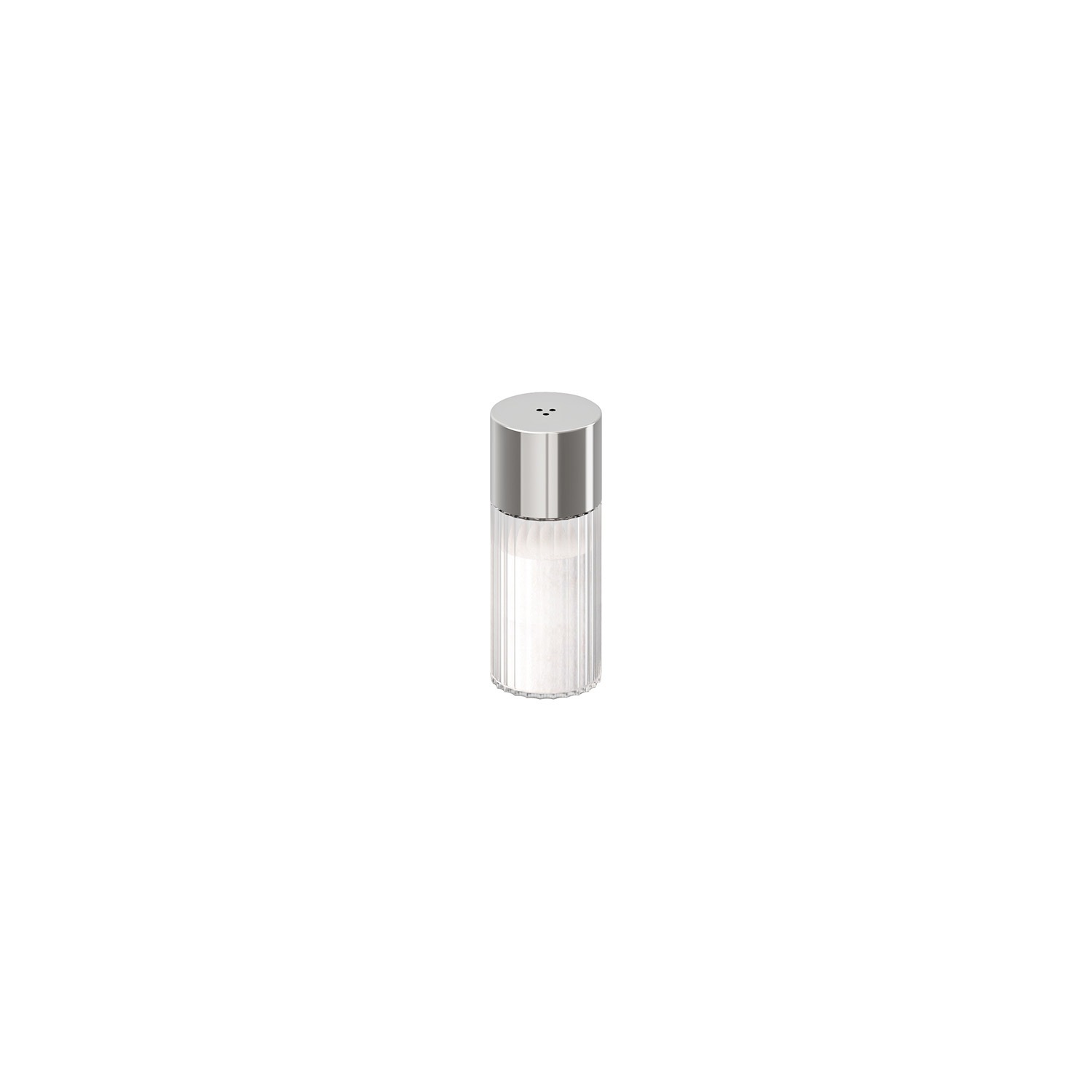 APS Salz- / Pfefferstreuer »THE GRID« Ø 3,5 cm, H: 9 cm, 40 ml , Glas, 18/0 Edelstahl, PP , 3 Löcher Ø 2 mm
