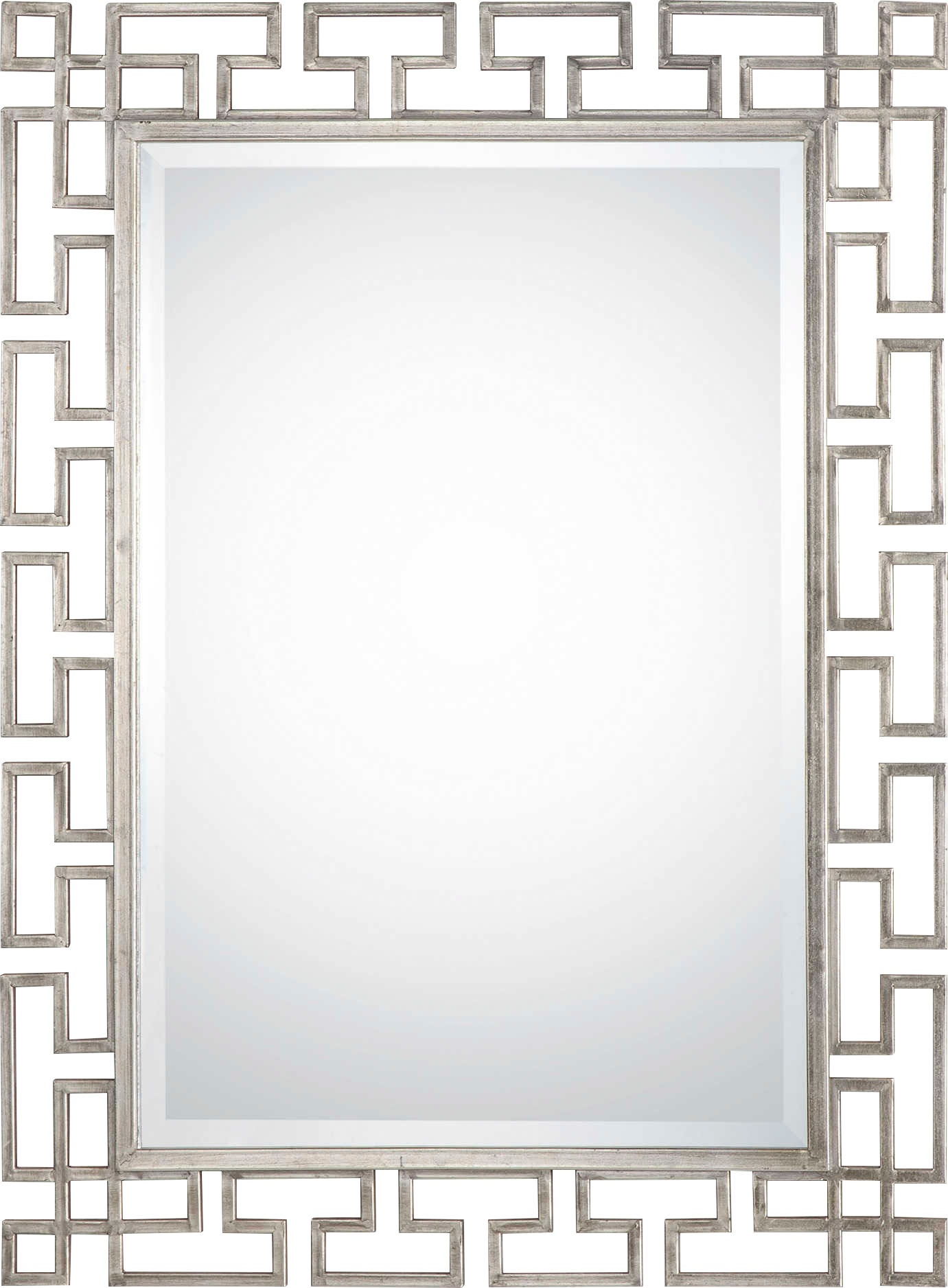 Leonique Spiegel »Sandra«, (1 St.), Wandspiegel, Silber, Verzierungen, Facette, Design, 84x114