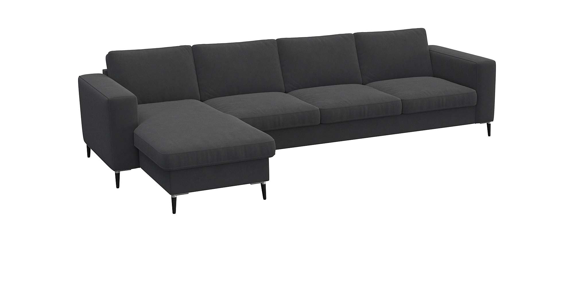 FLEXLUX Ecksofa "Fiore, super Sitzkomfort durch Kaltschaum im Sitz, L-Form" günstig online kaufen