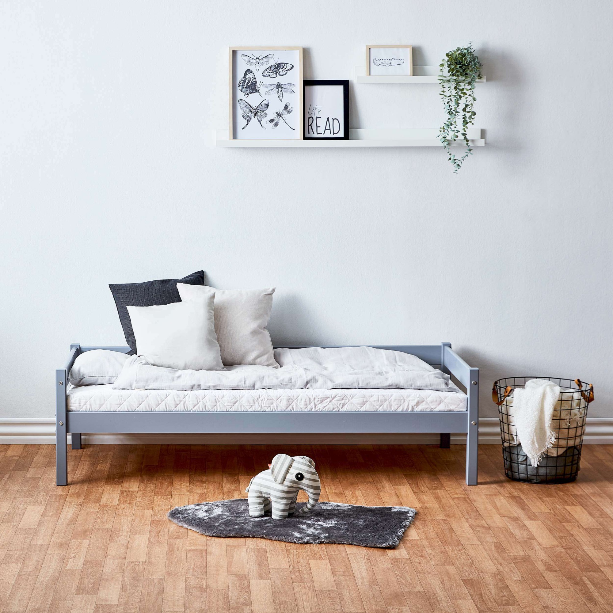 Lüttenhütt Kinderbett »ECO One, Einzelbett, skandinavisches Design«, wahlweise mit Matratze, Liegefläche 70x160 cm