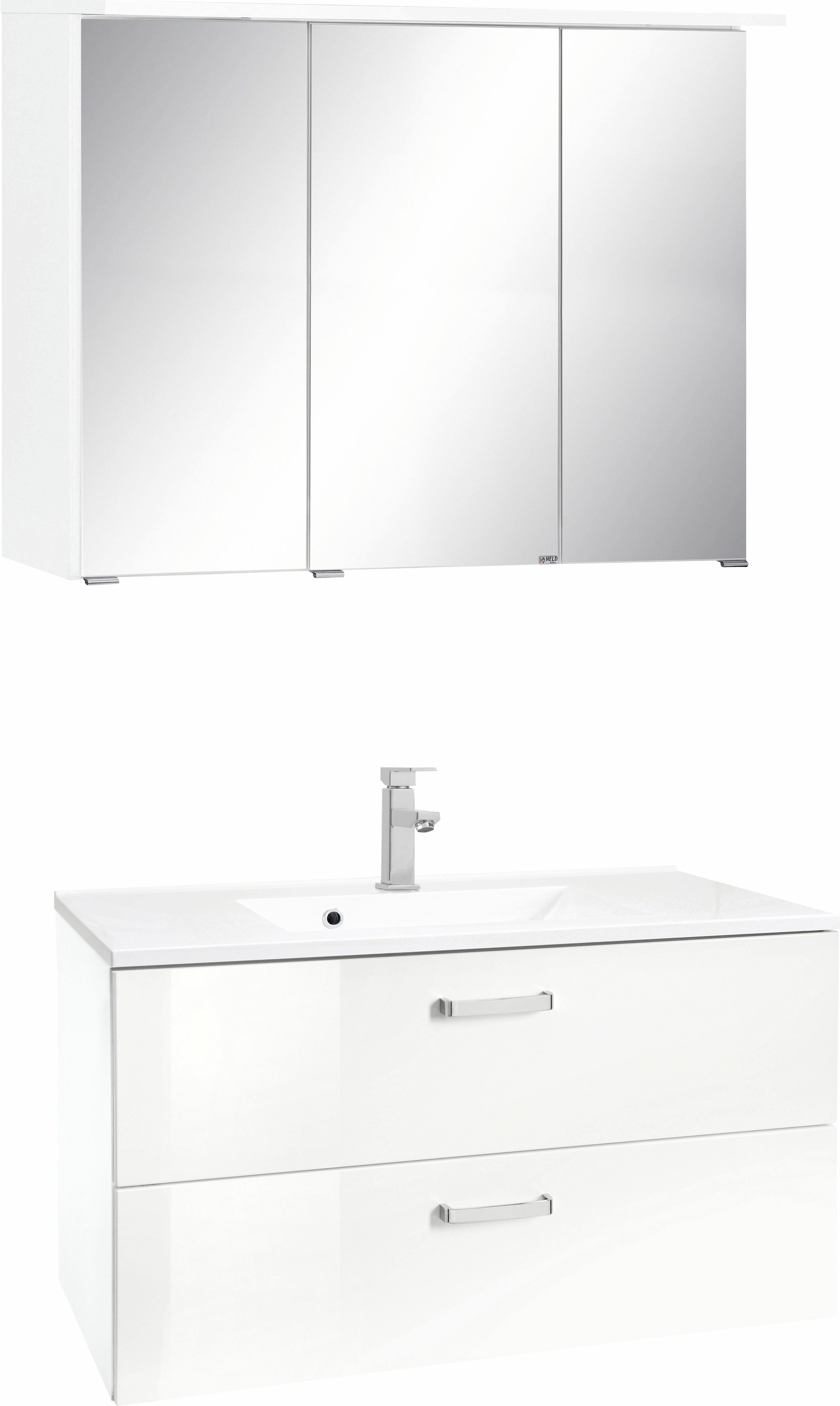 welltime Badmöbel-Set »Ravenna« 2 Stk. tlg. mit Soft-Close Funktion günstig online kaufen