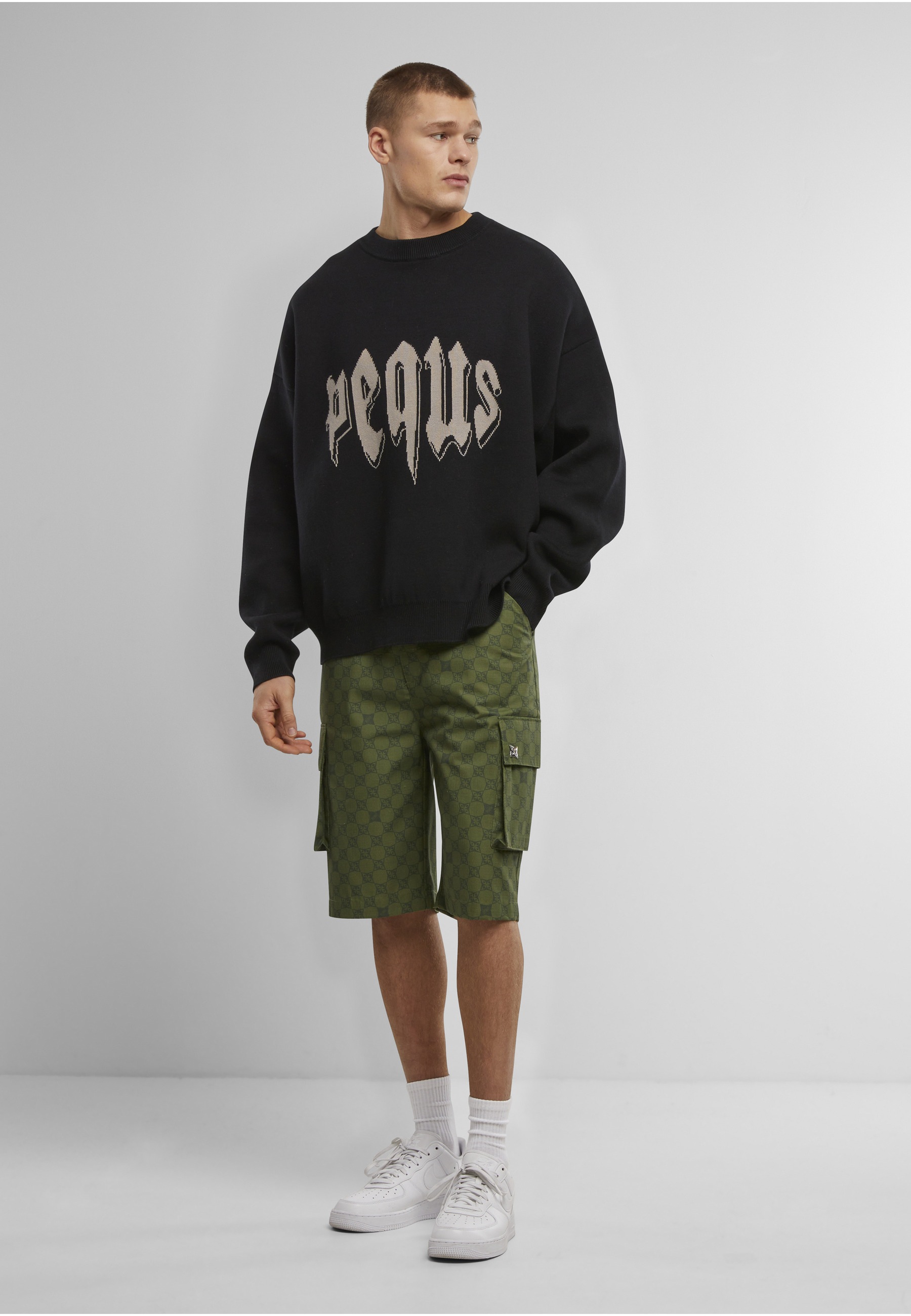 PEQUS Cargoshorts »PEQUS PEQUS Aether Monogram Ripstop Cargo Short«