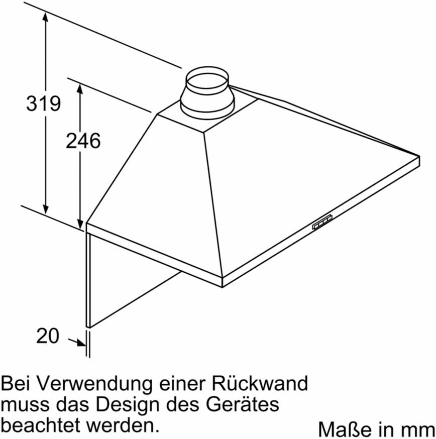 NEFF Wandhaube »D62PBC0N0«, Serie N 30, 60 cm breit