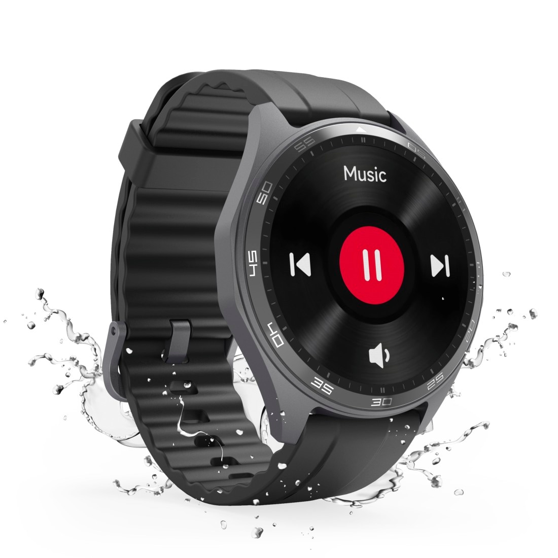 Hama Smartwatch »Smartwatch 1,43“ mit GPS (Fitness, Telefonfunktion, Puls, wasserdicht)«, (/ 1,43 Zoll),)
