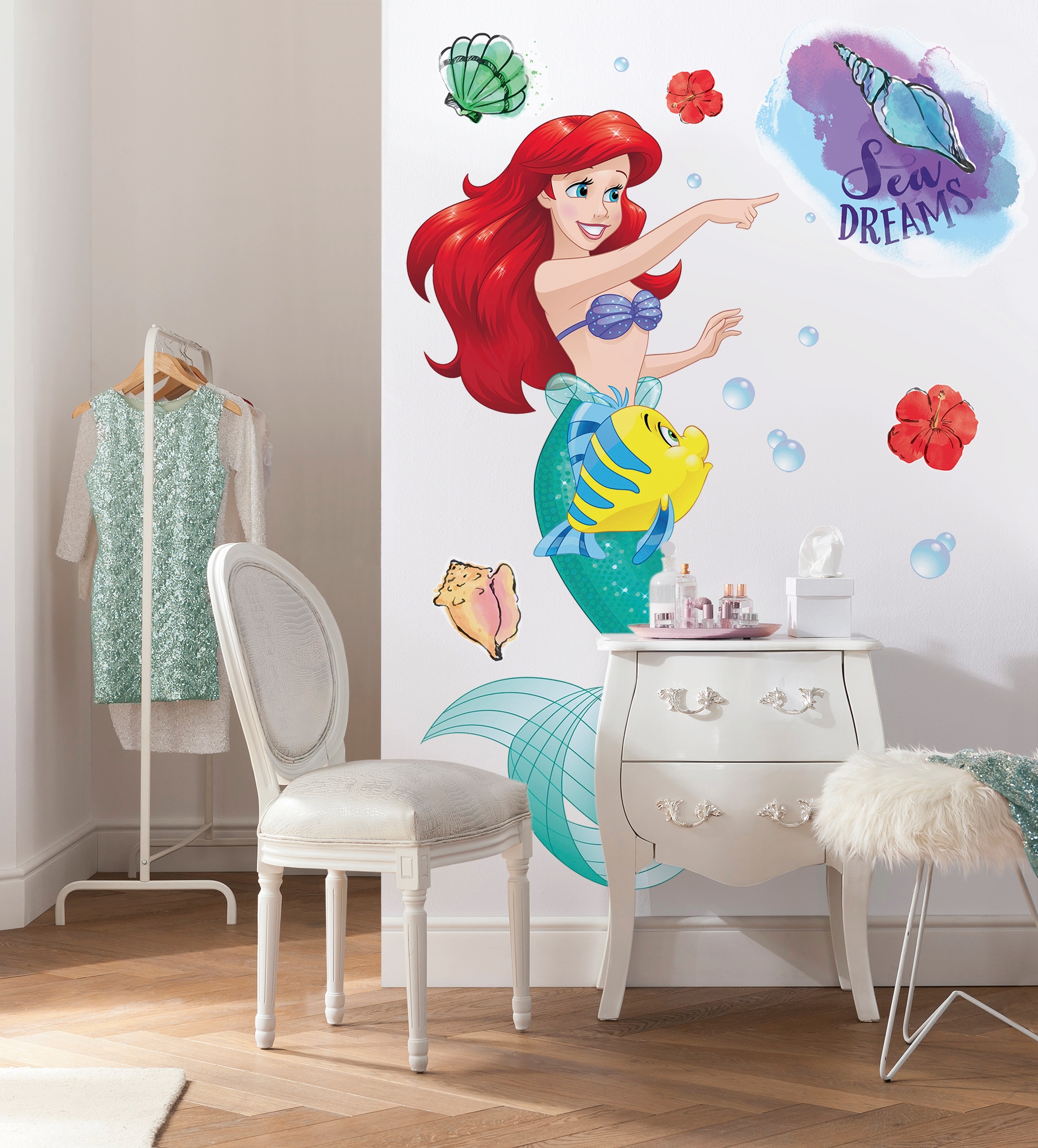 Komar Vliestapete »Selbstklebende Vlies  - Ariel XXL - Größe 127 x 200 cm«, bedruckt, Kinderzimmer