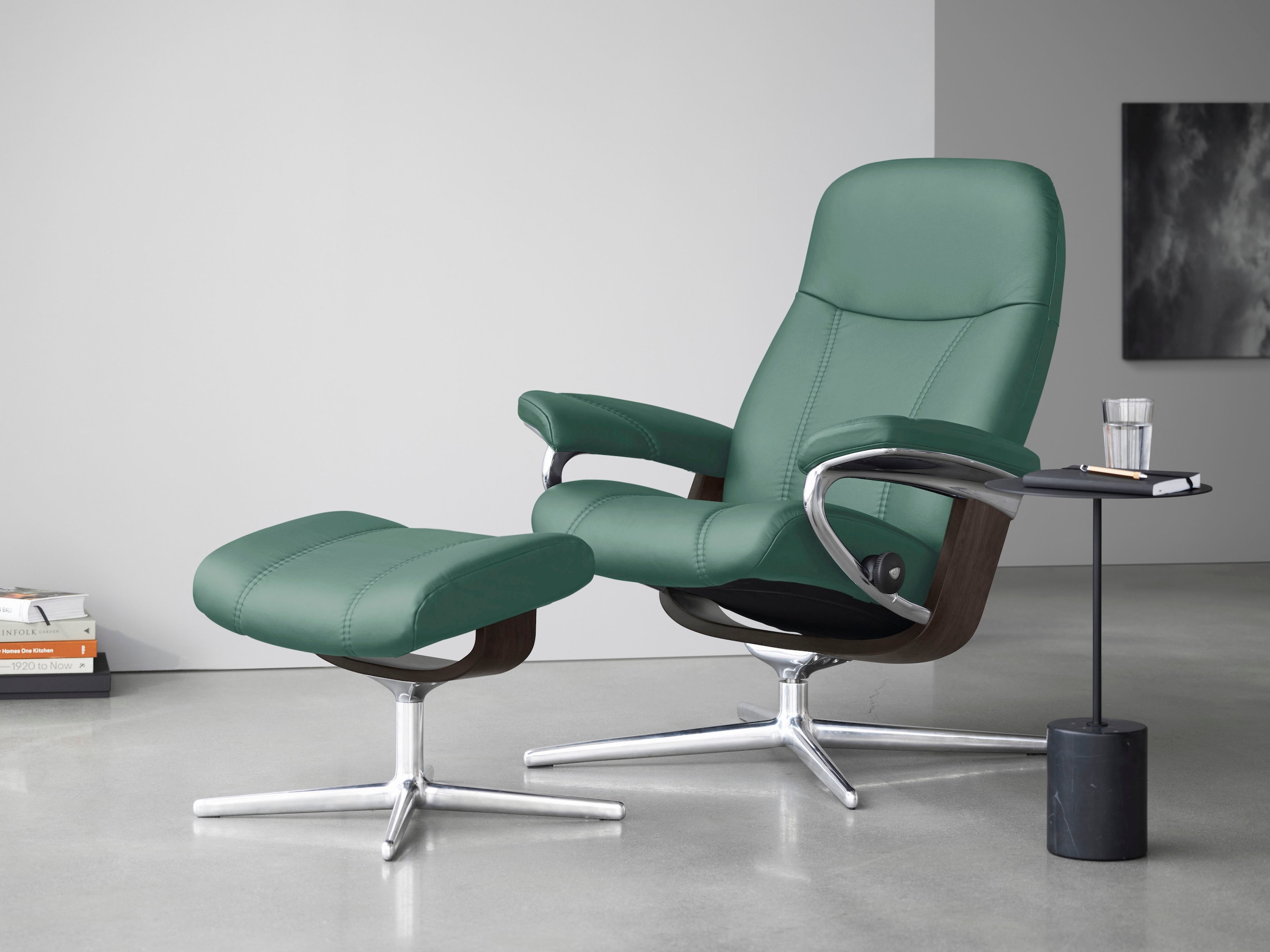 Stressless Relaxsessel "Consul", (Set, Relaxsessel mit Hocker), mit Hocker, günstig online kaufen