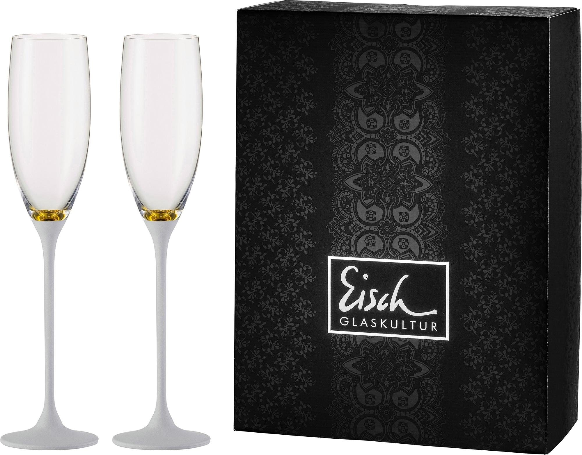 Eisch Sektglas »Champagner Exklusiv«, (Set, 2 tlg.), Echtgoldauflage, Teilv günstig online kaufen