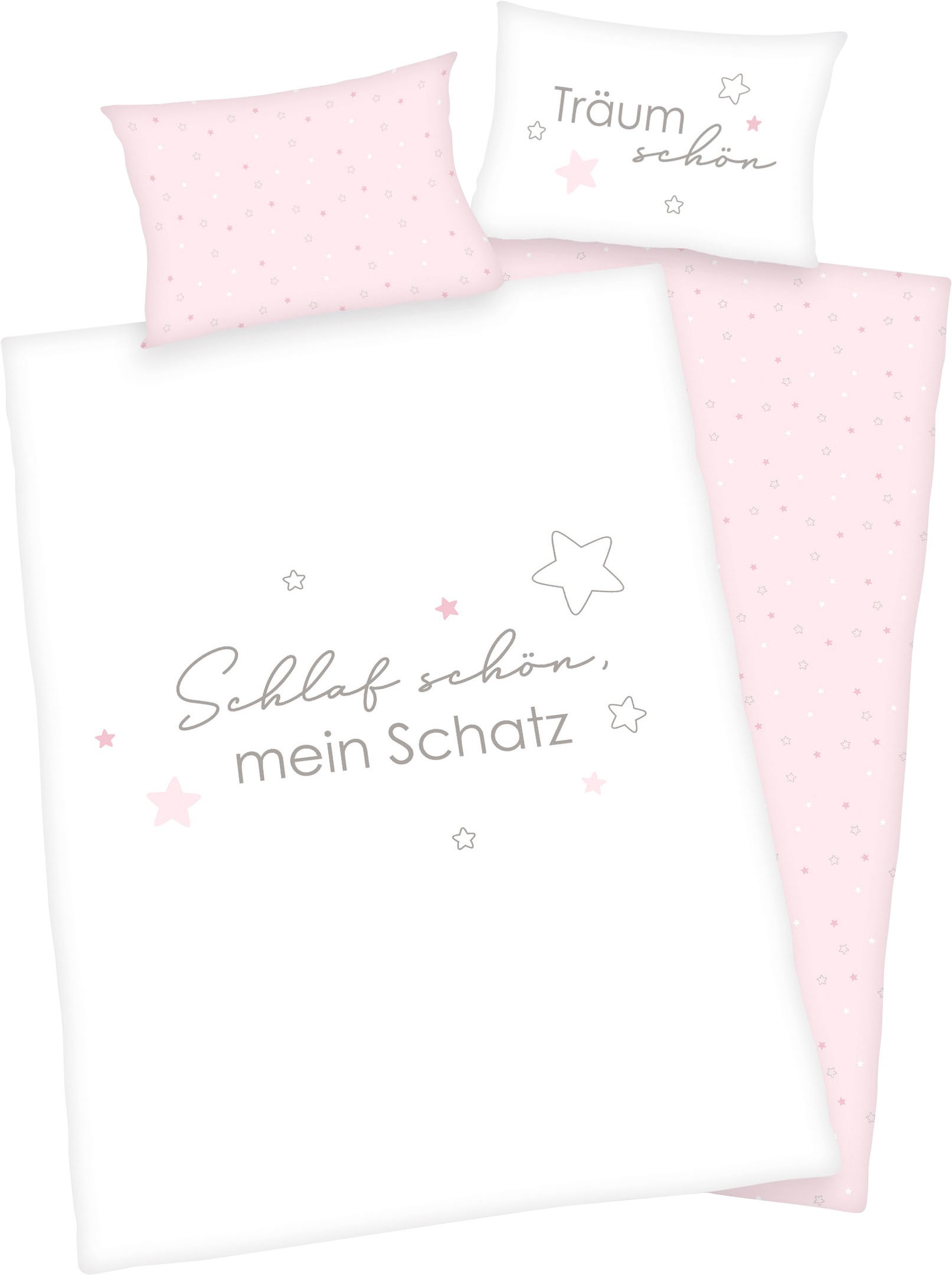 Baby Best Babybettwäsche »Kleiner Schatz«, mit liebevollem Motiv und Schriftzug kaufen