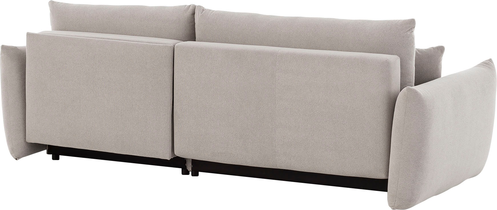 andas Ecksofa »MAVAS Schlafsofa mit Bettkasten, L-Form,«, ca.257/127cm (Liegefläche 212/145 cm), Cord, Chenille, Struktur