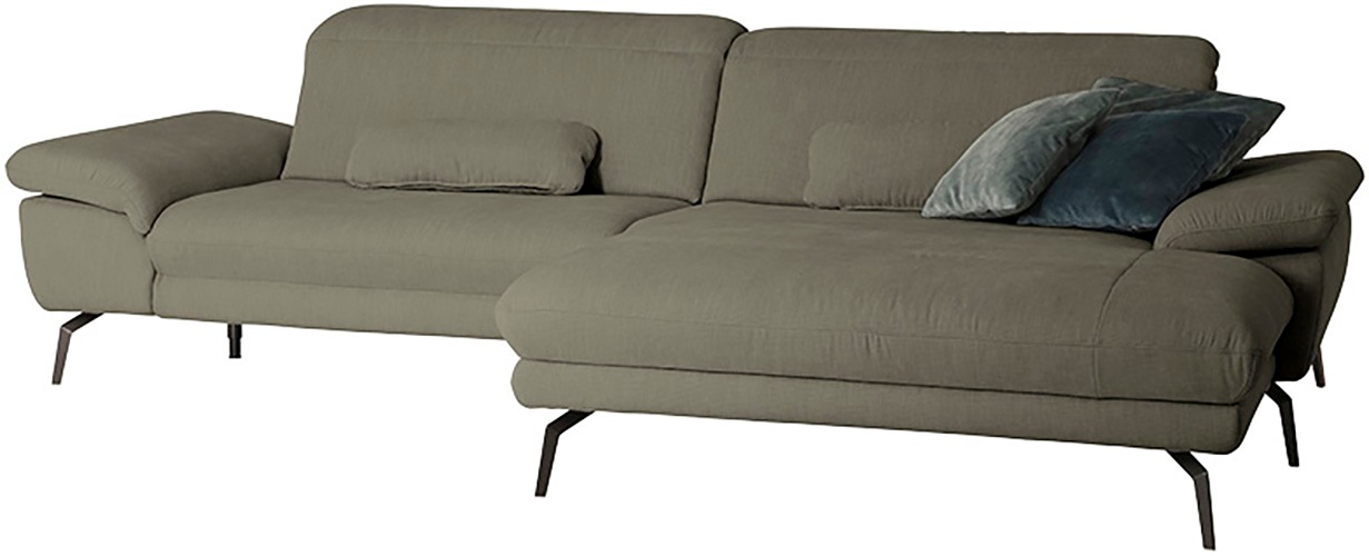 Die PlanBar Ecksofa "MP-IN22025 L-Form" mit Kopfteilverstellung, wahlweise günstig online kaufen