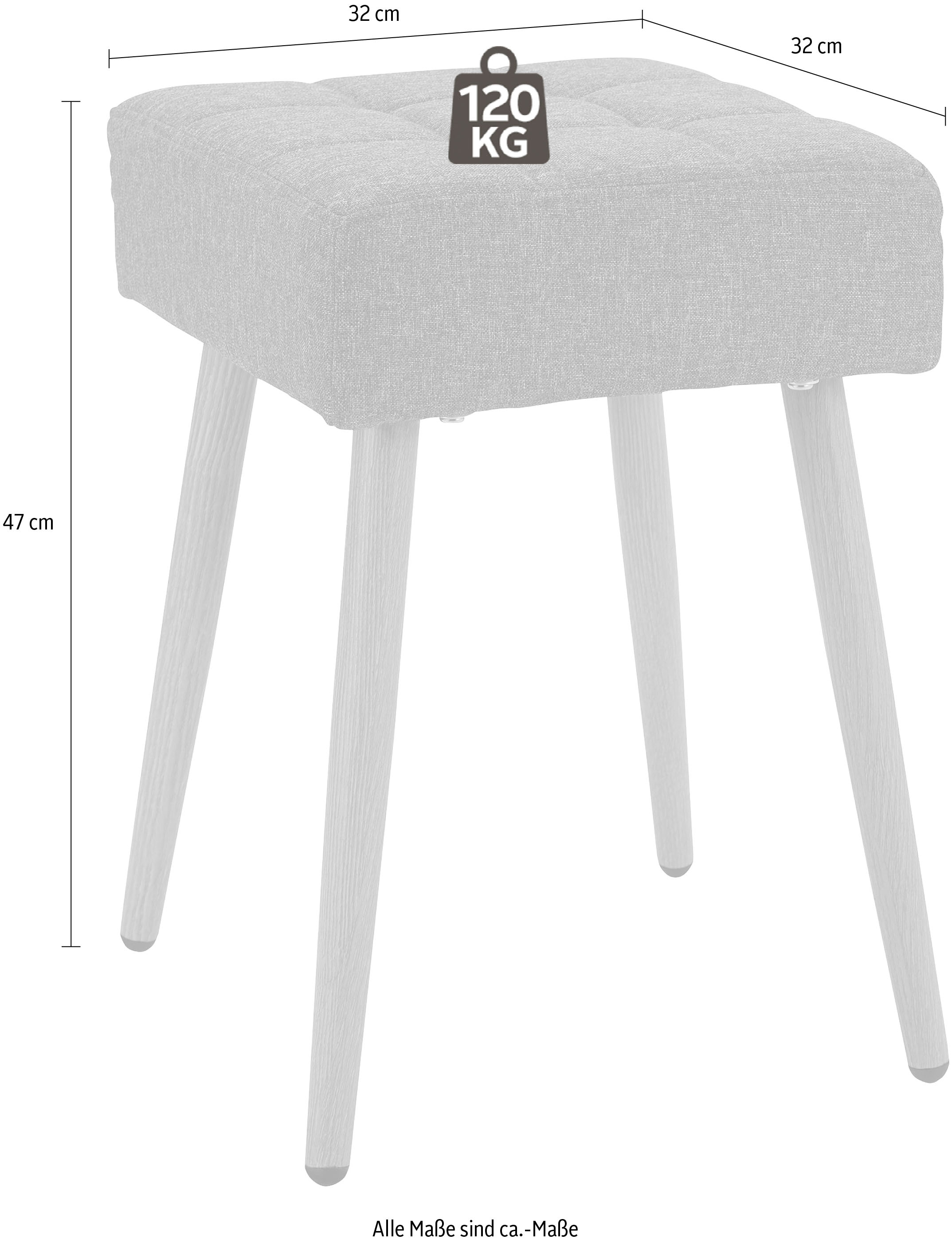 kaufen INOSIGN quadratische St.), Hocker online 32 »Louise«, (1 cm in Sitzfläche