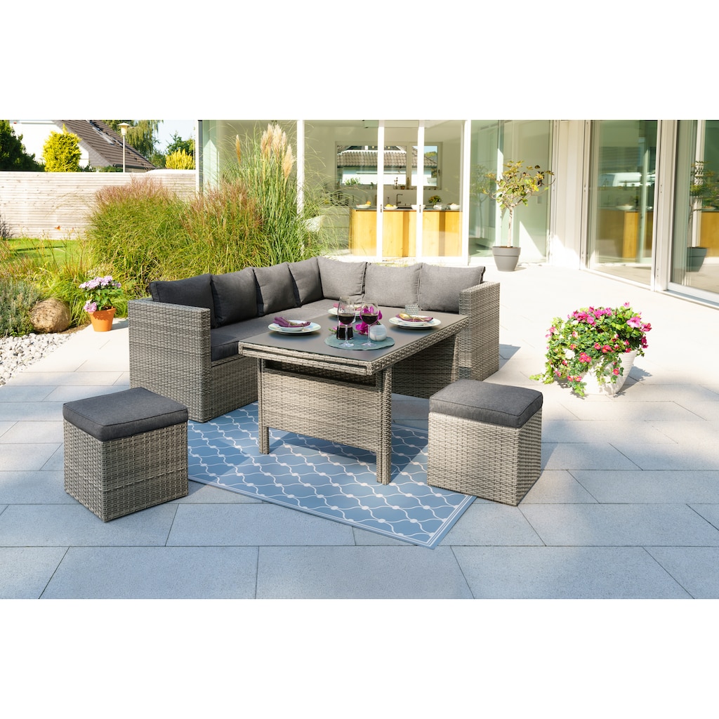 KONIFERA Gartenlounge-Set »Capri«, (16 tlg.)