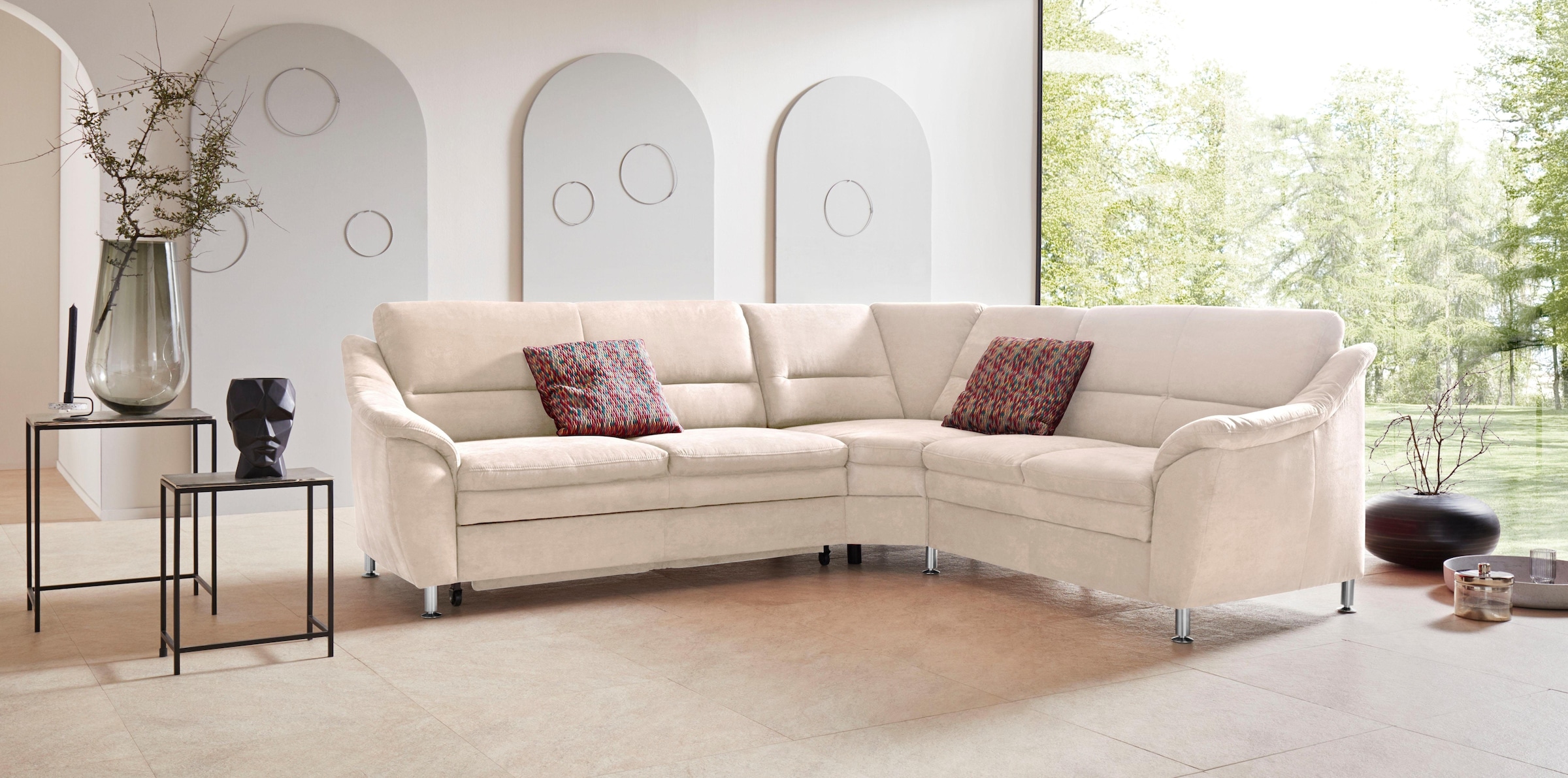Places of Style Ecksofa »Cardoso L-Form«, mit Trapezecke für mehr Sitzkomfo günstig online kaufen